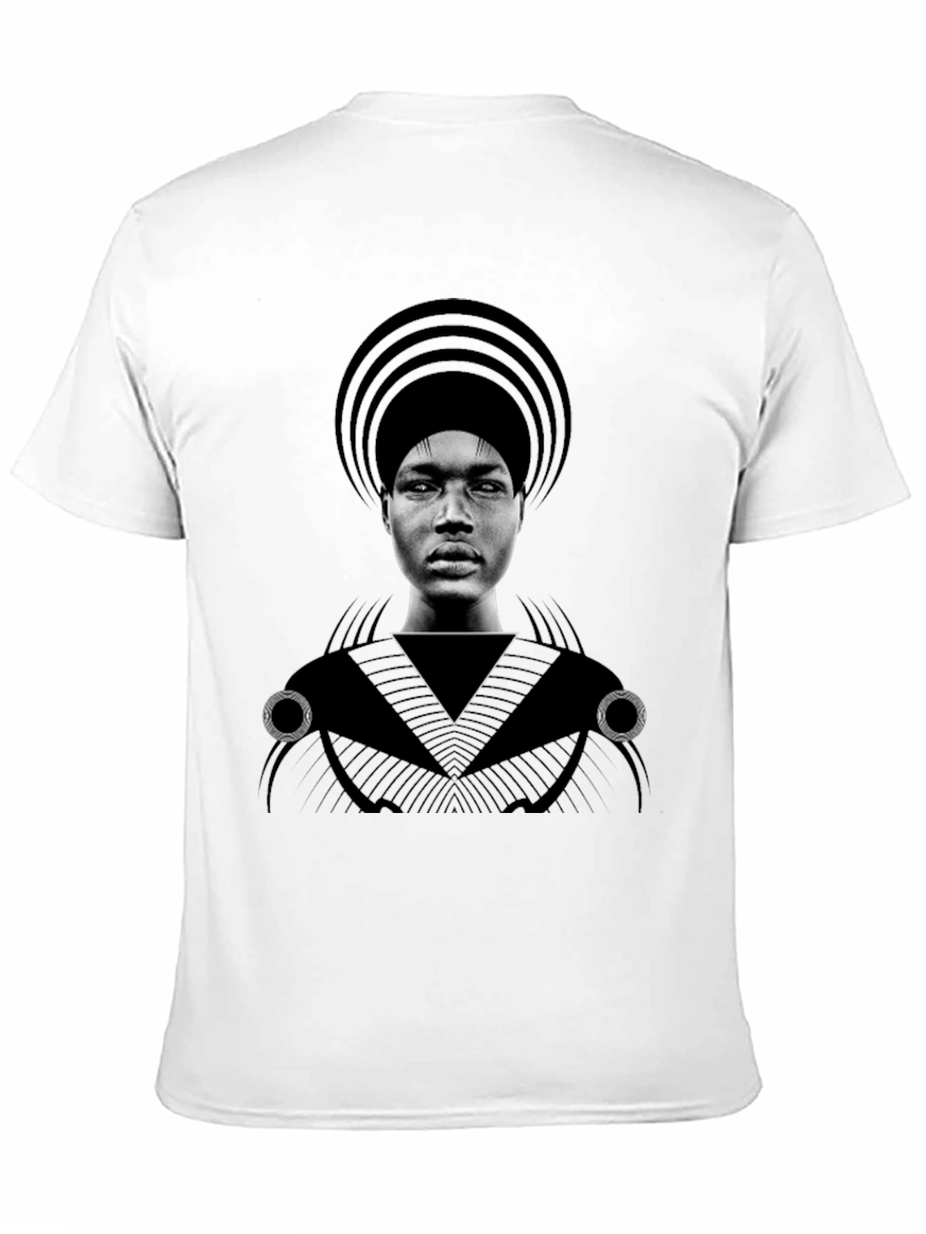 Graphic T-Shirt - Man with Headdress Design