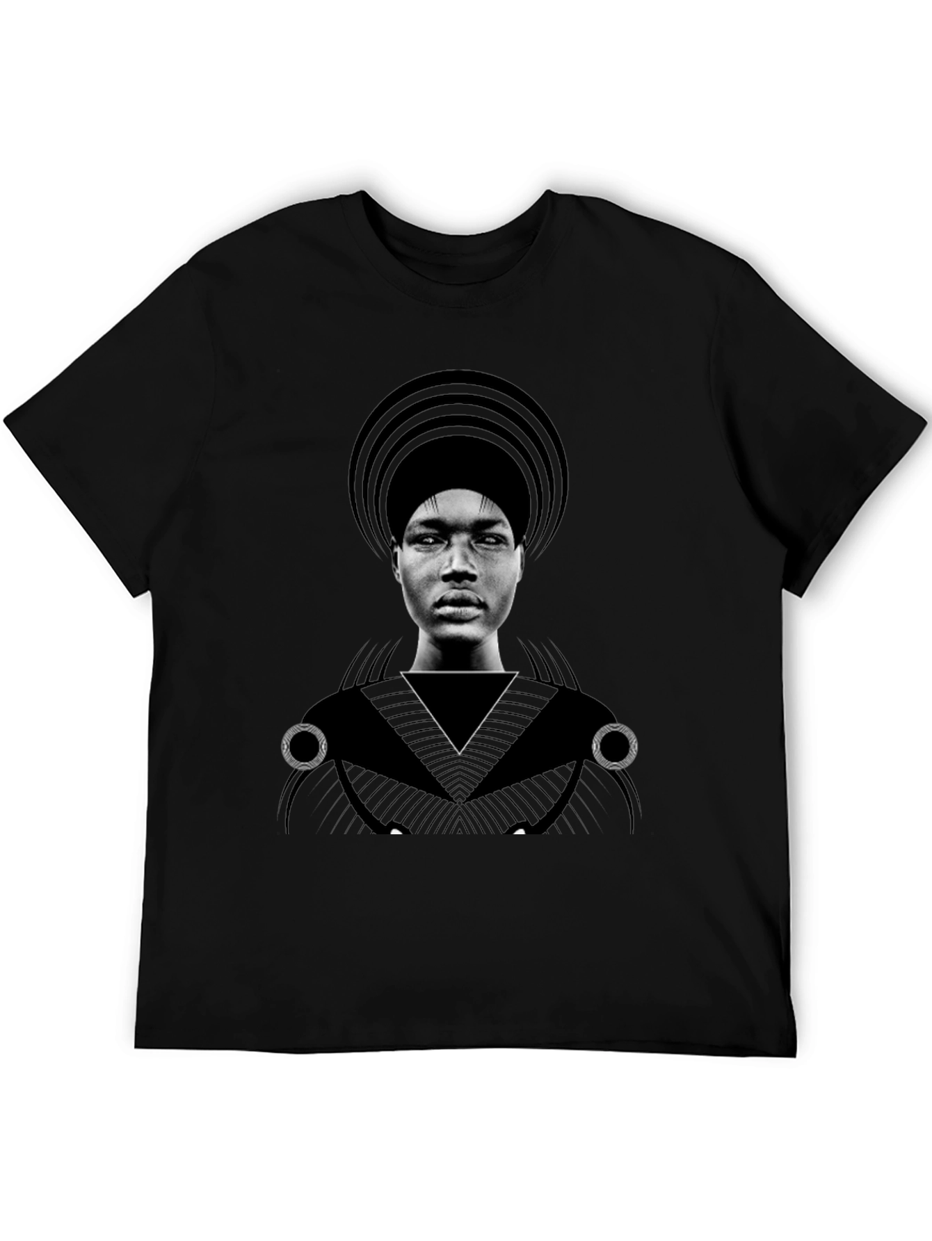 Graphic T-Shirt - Man with Headdress Design