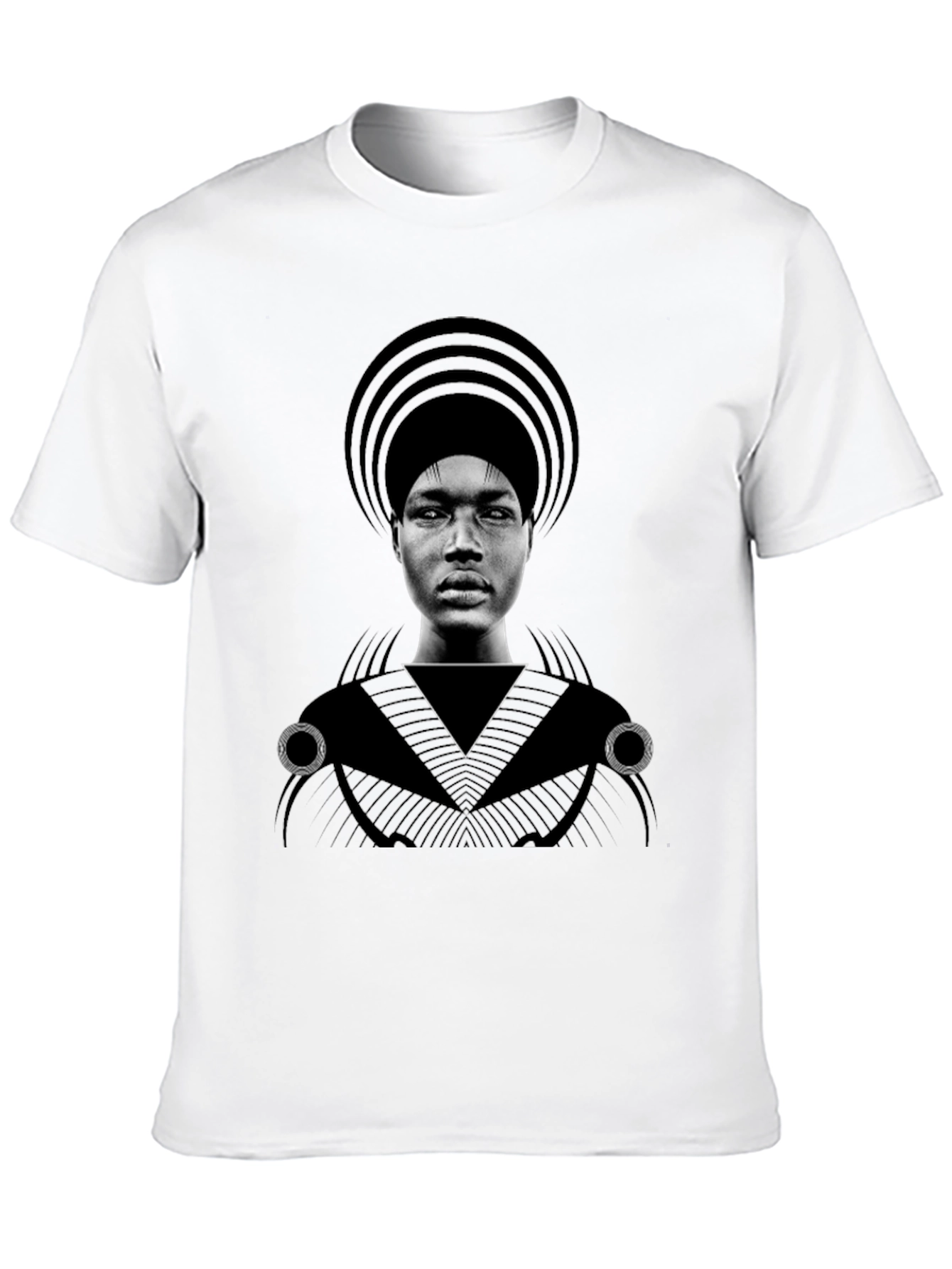 Graphic T-Shirt - Man with Headdress Design