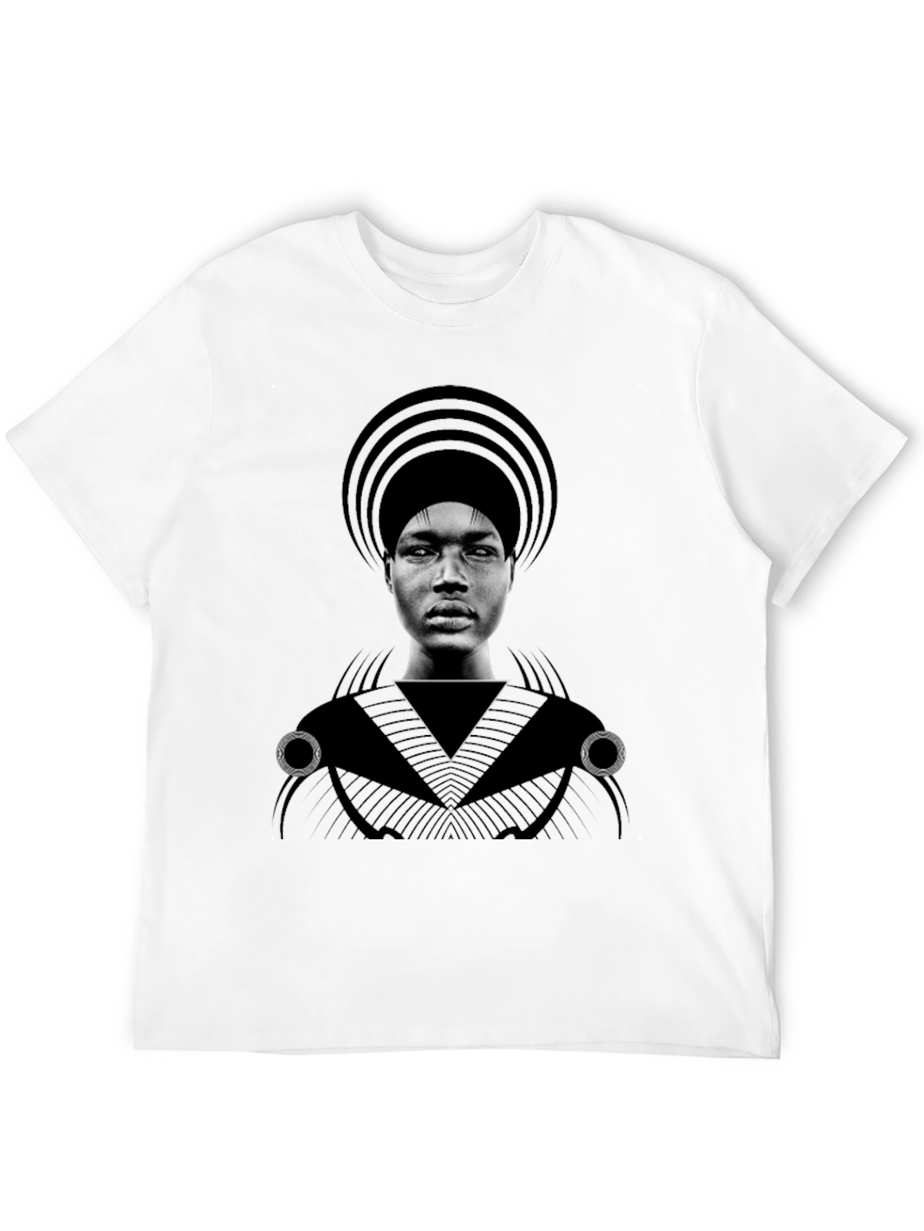 Graphic T-Shirt - Man with Headdress Design