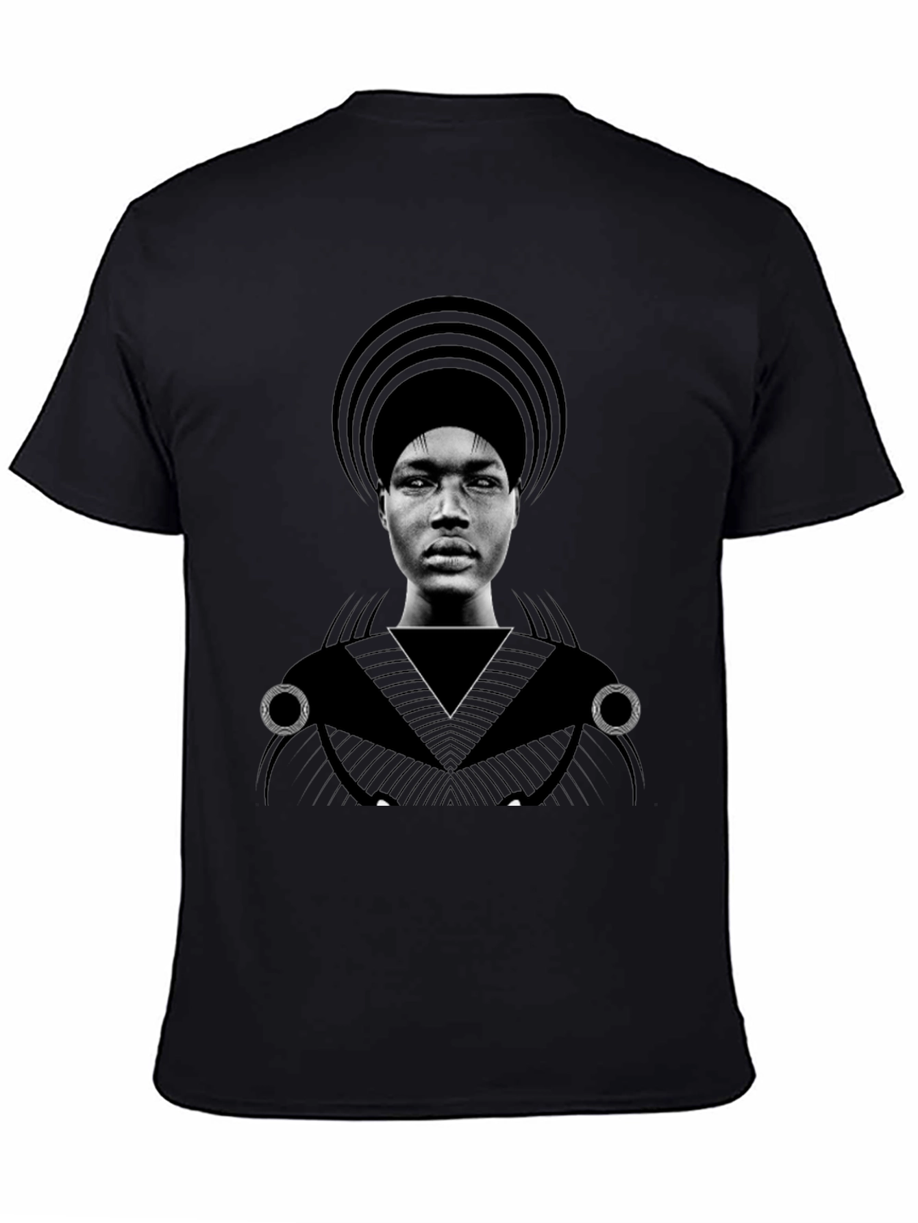 Graphic T-Shirt - Man with Headdress Design