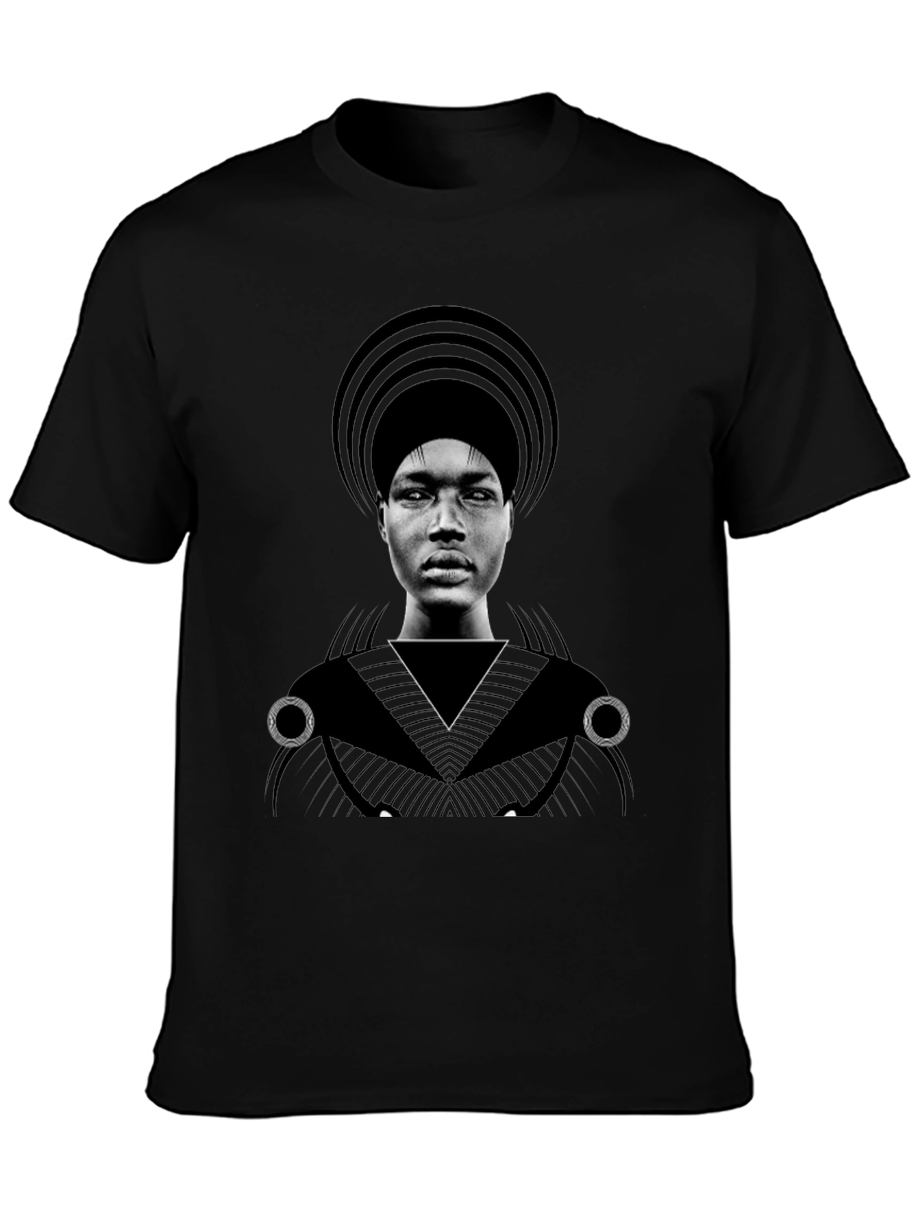 Graphic T-Shirt - Man with Headdress Design