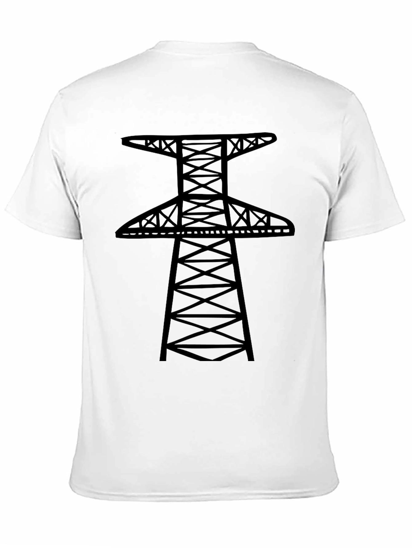 Power Line Tower Graphic T-Shirt