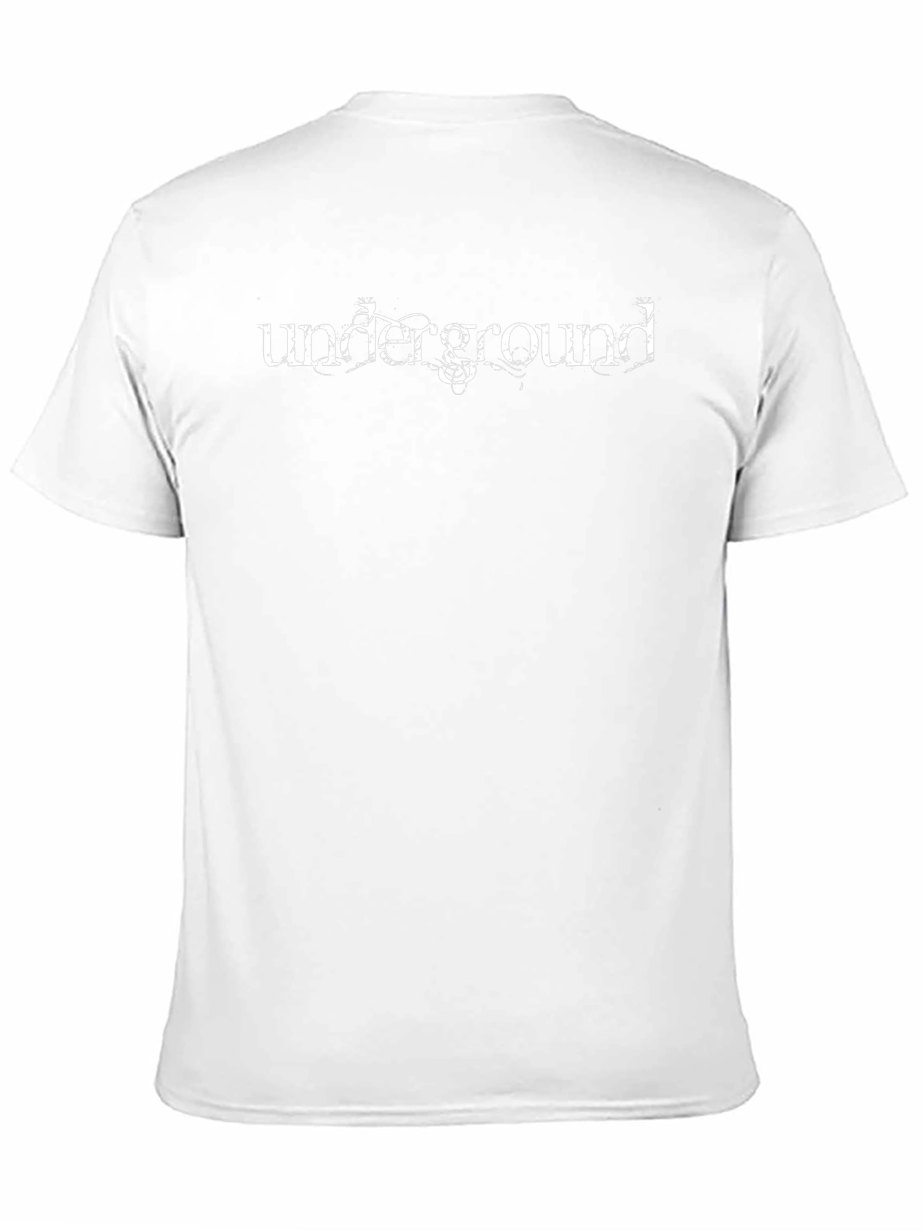 Underground Graphic Print Black T-Shirt