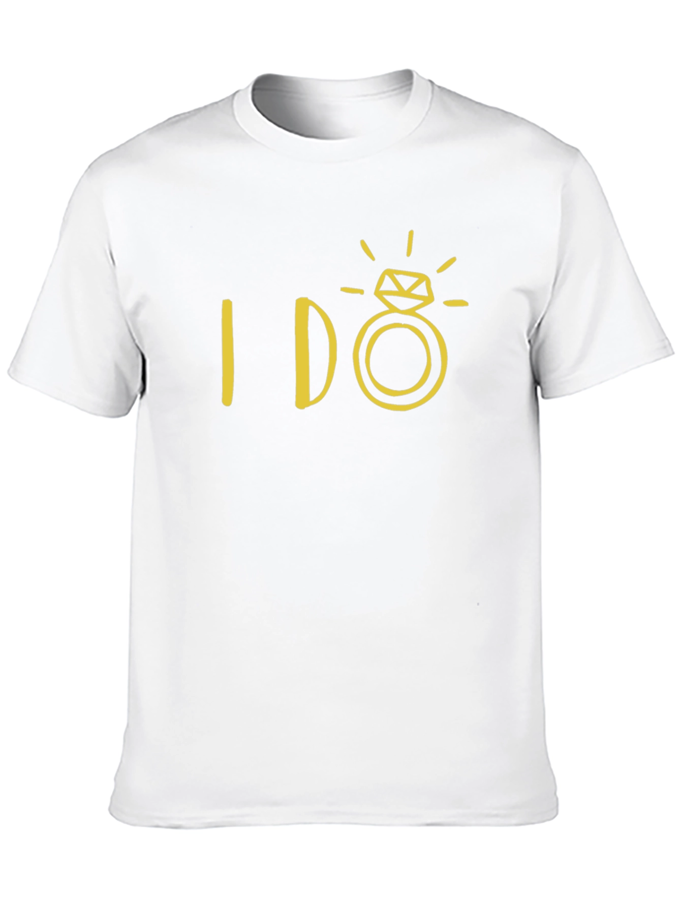 I DO Ring Graphic Tee - Mens Black T-Shirt