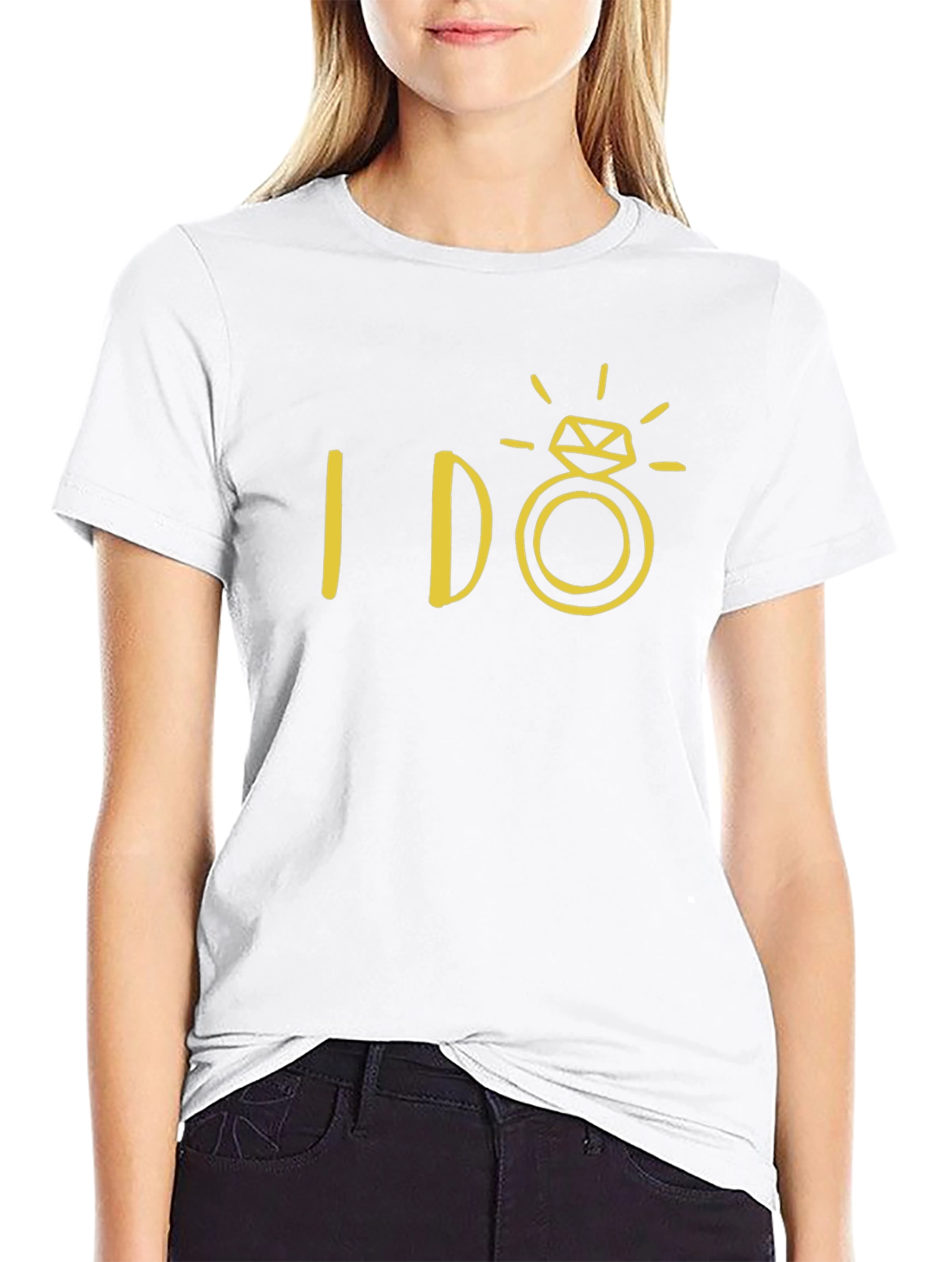 I DO Ring Graphic Tee - Mens Black T-Shirt
