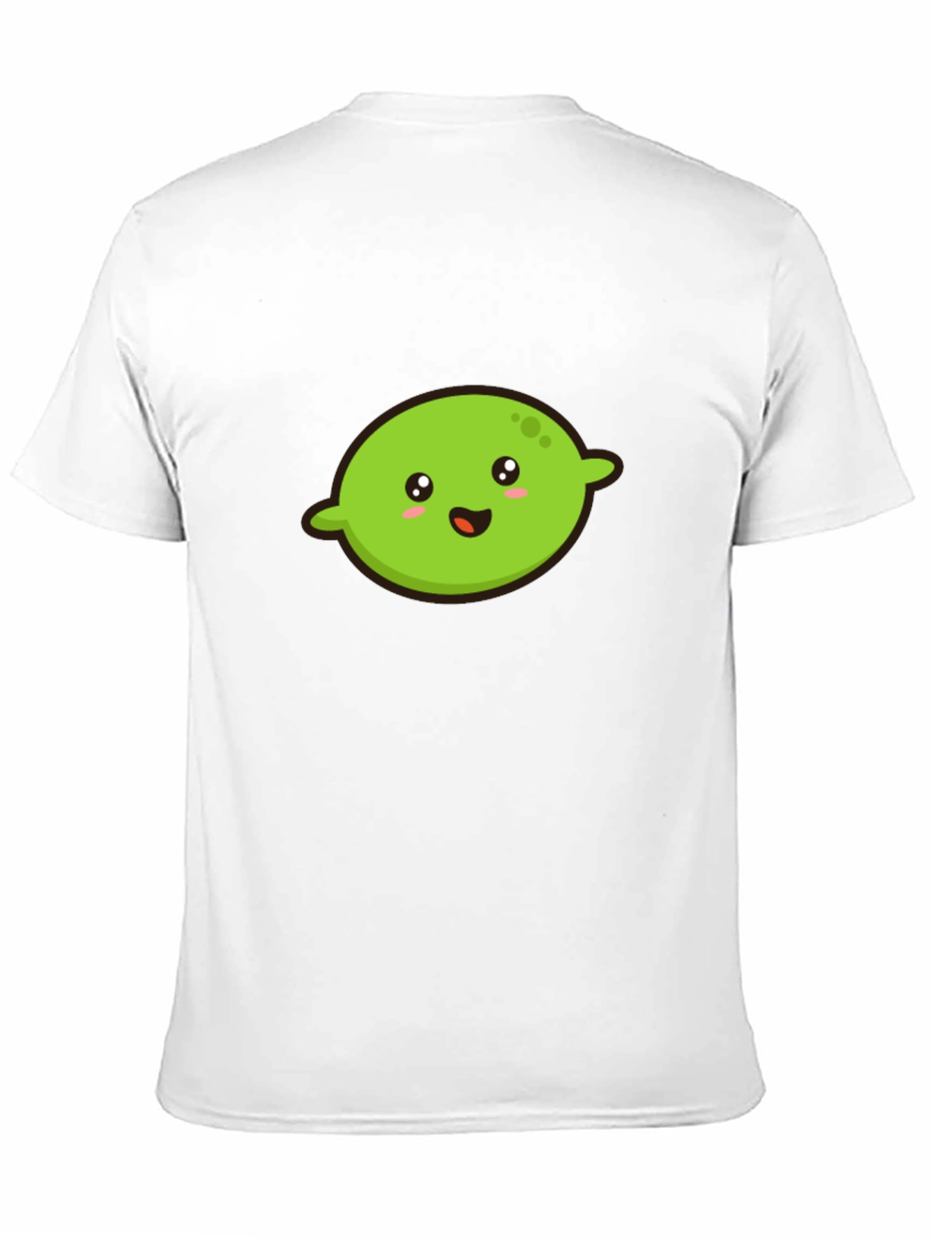 Kawaii Lime Graphic Tee - Black Cotton T-Shirt