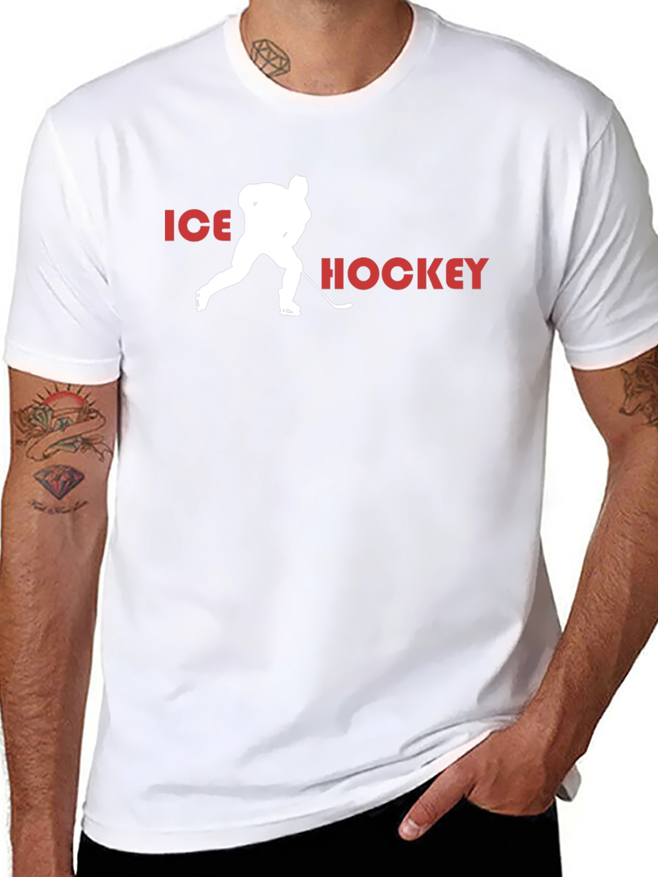 Ice Hockey Graphic Tee - Sportswear Fan Apparel