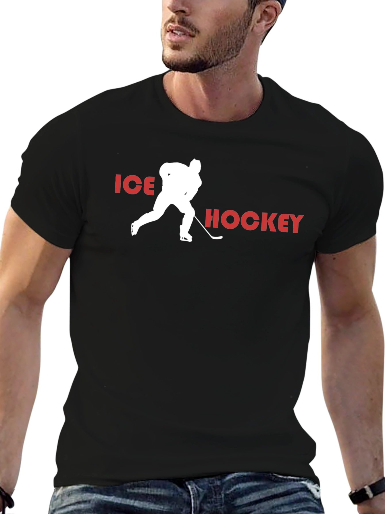 Ice Hockey Graphic Tee - Sportswear Fan Apparel