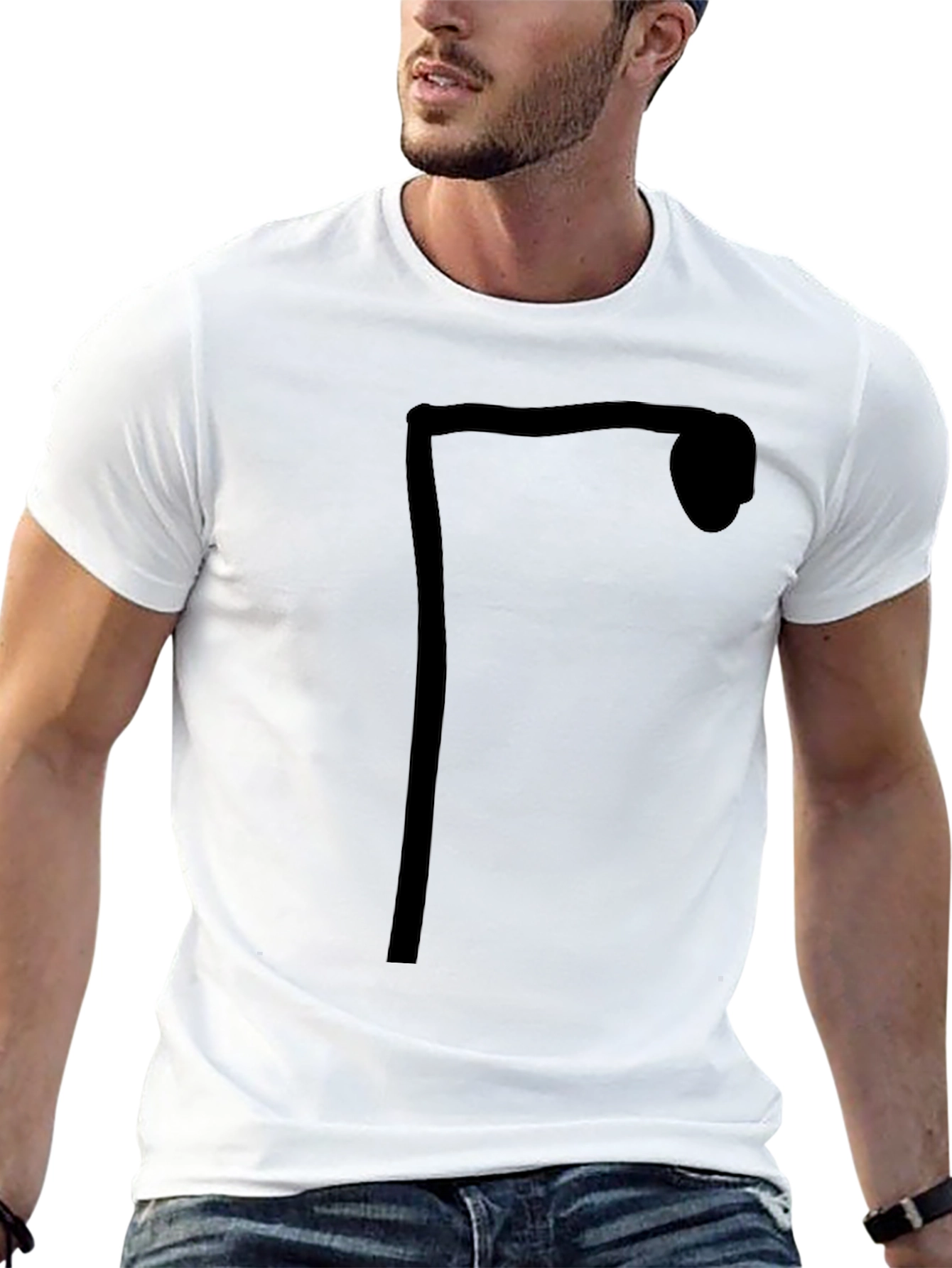 Streetlight Graphic Tee - Black Cotton Casual Wear