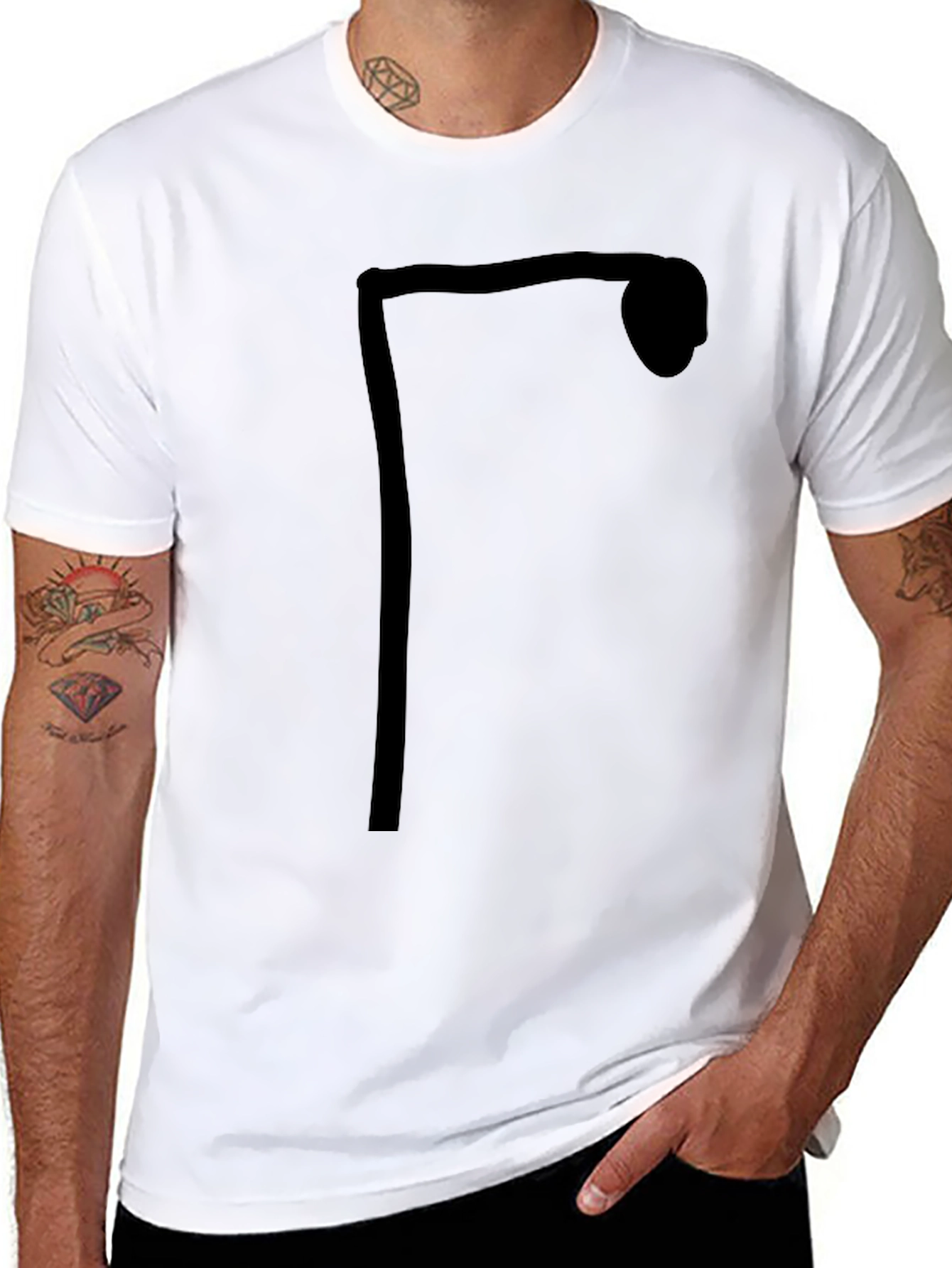 Streetlight Graphic Tee - Black Cotton Casual Wear