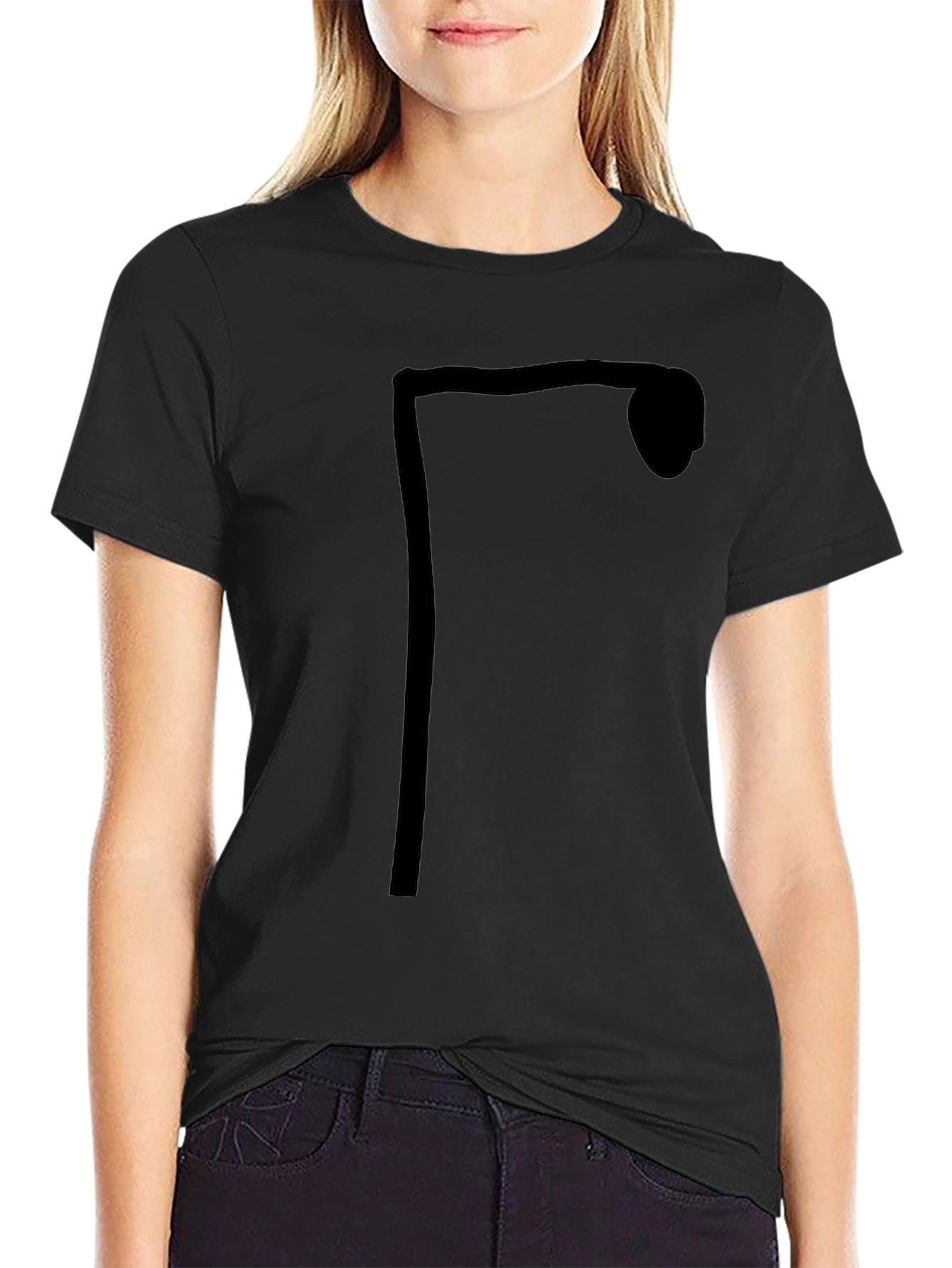 Streetlight Graphic Tee - Black Cotton Casual Wear