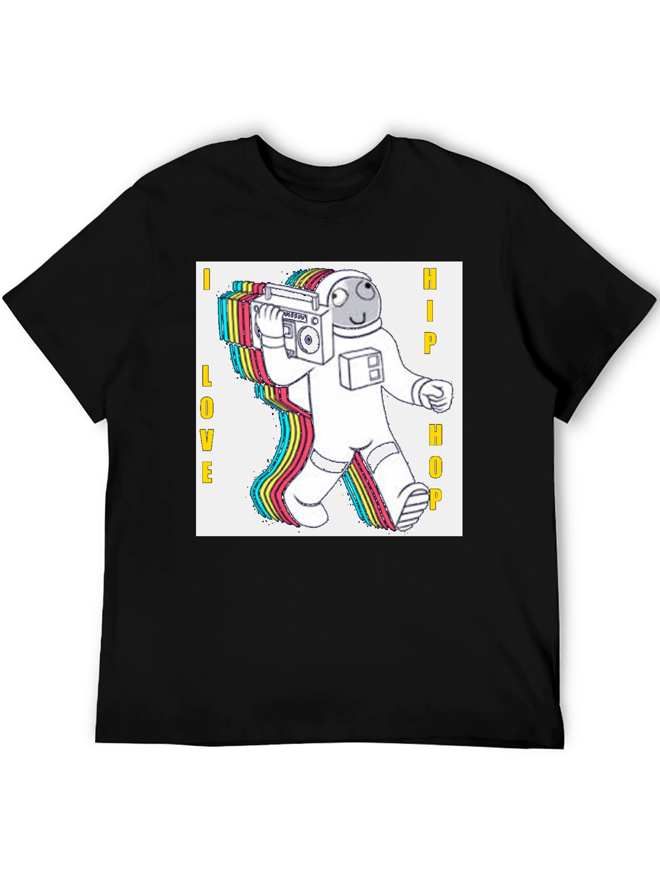 I Love Hip Hop Astronaut Graphic T-Shirt