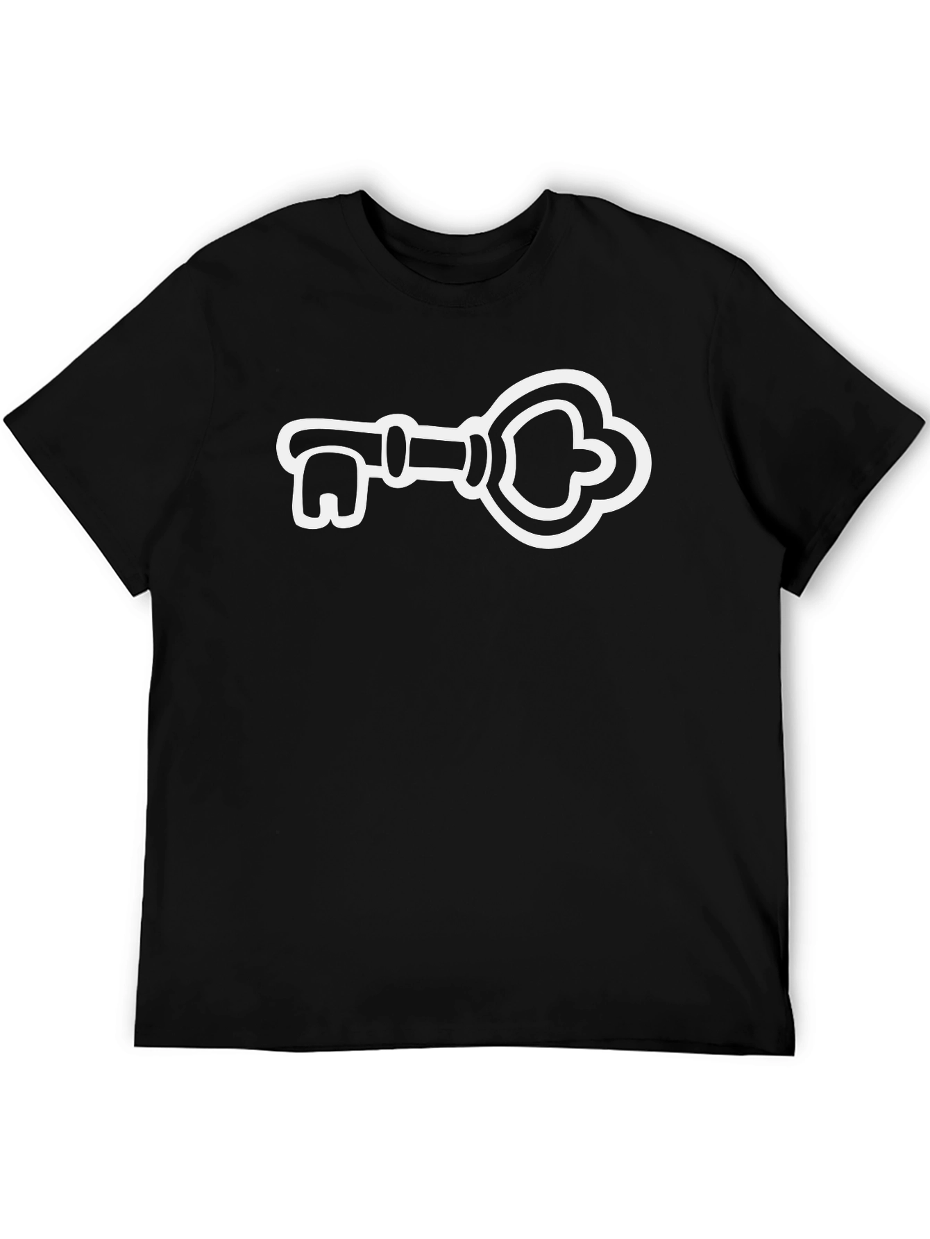 Key Graphic Tee - Unisex Black T-Shirt