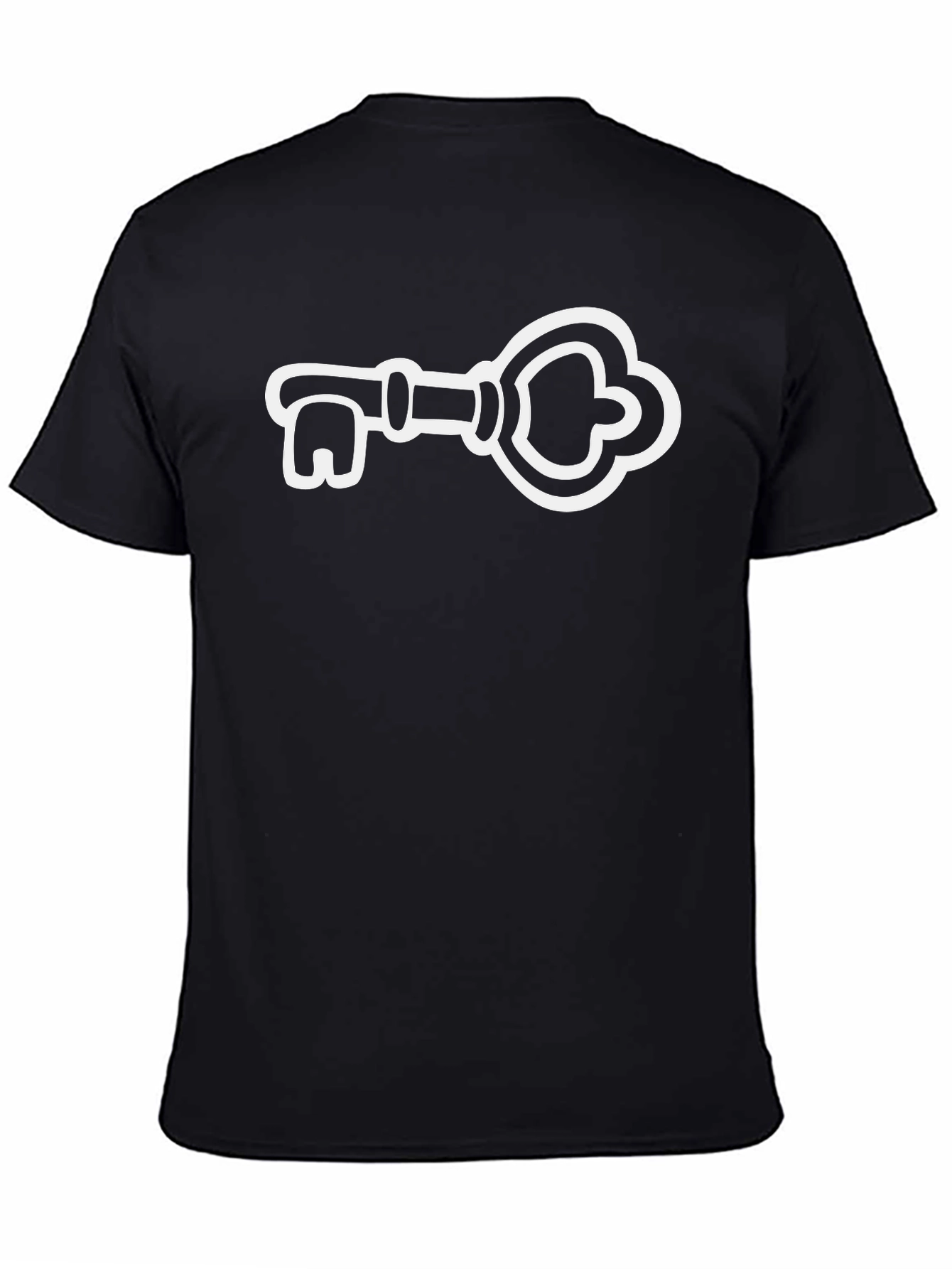 Key Graphic Tee - Unisex Black T-Shirt