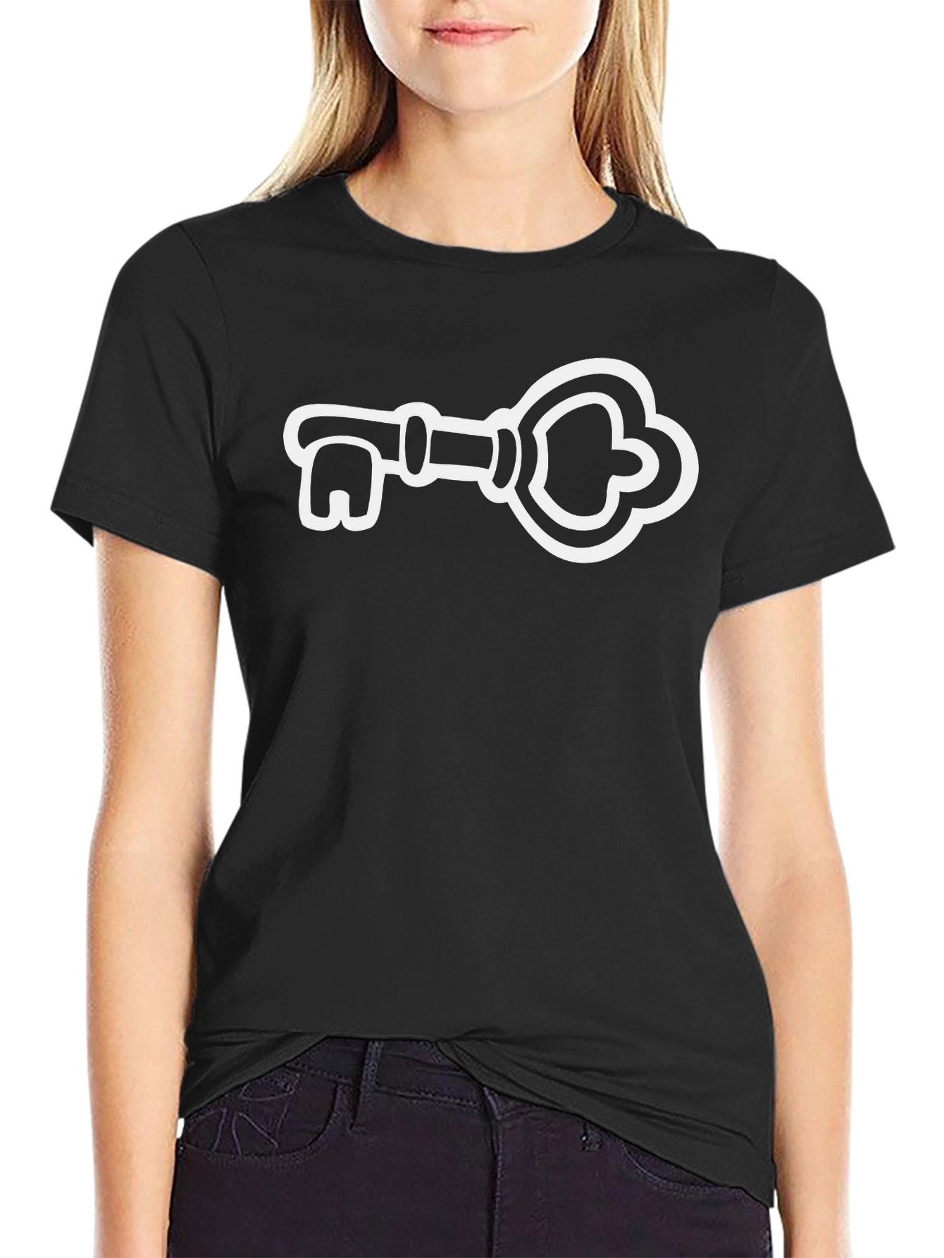 Key Graphic Tee - Unisex Black T-Shirt