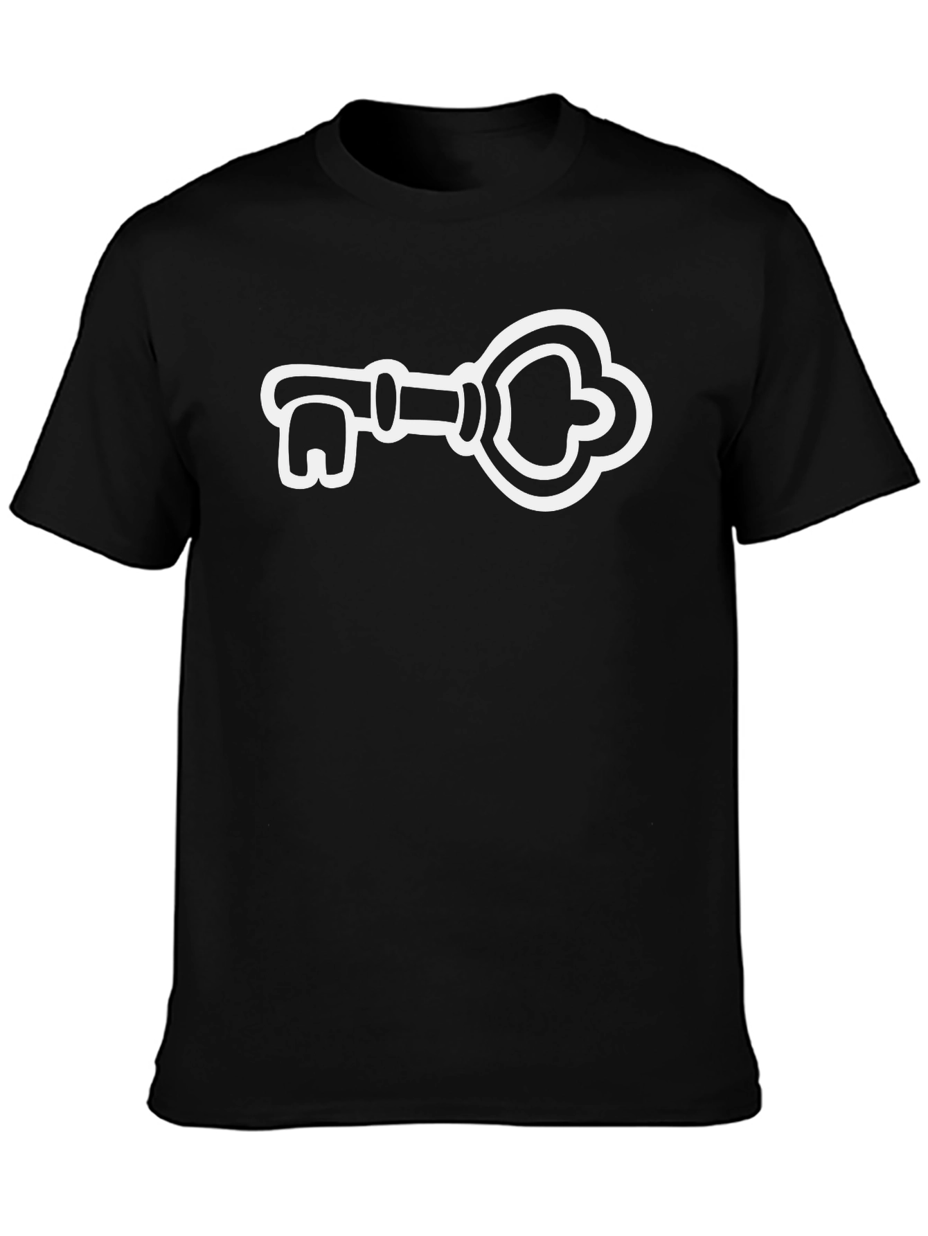 Key Graphic Tee - Unisex Black T-Shirt