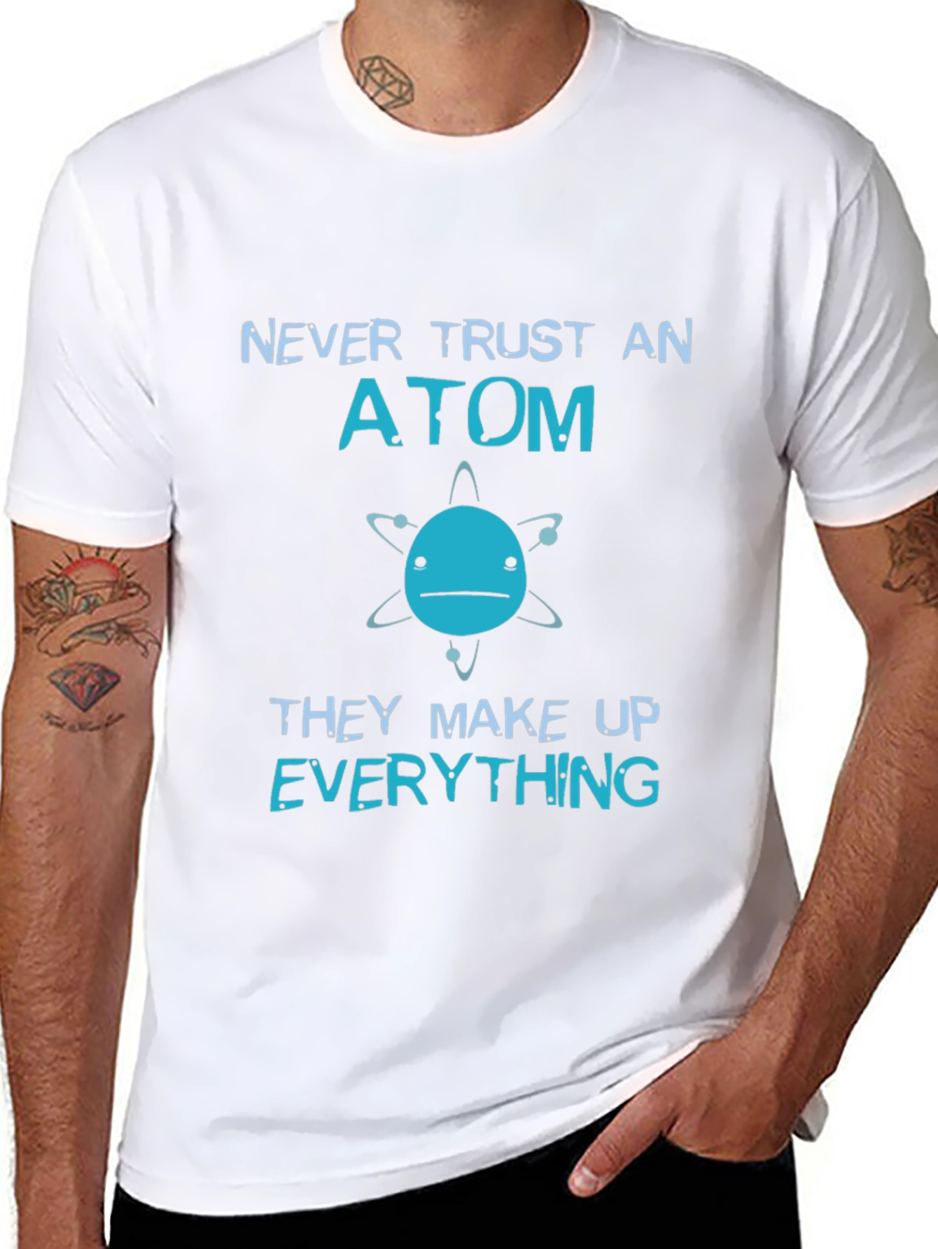 Funny Science Atom Graphic T-Shirt