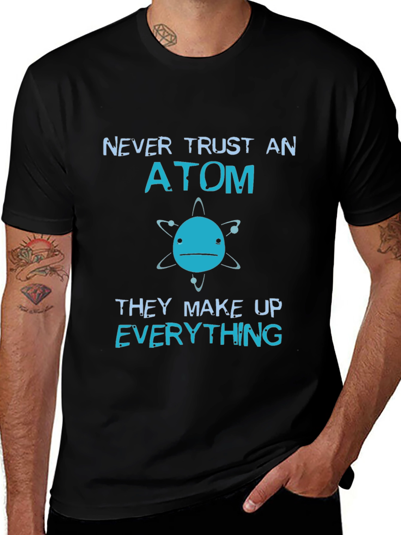 Funny Science Atom Graphic T-Shirt