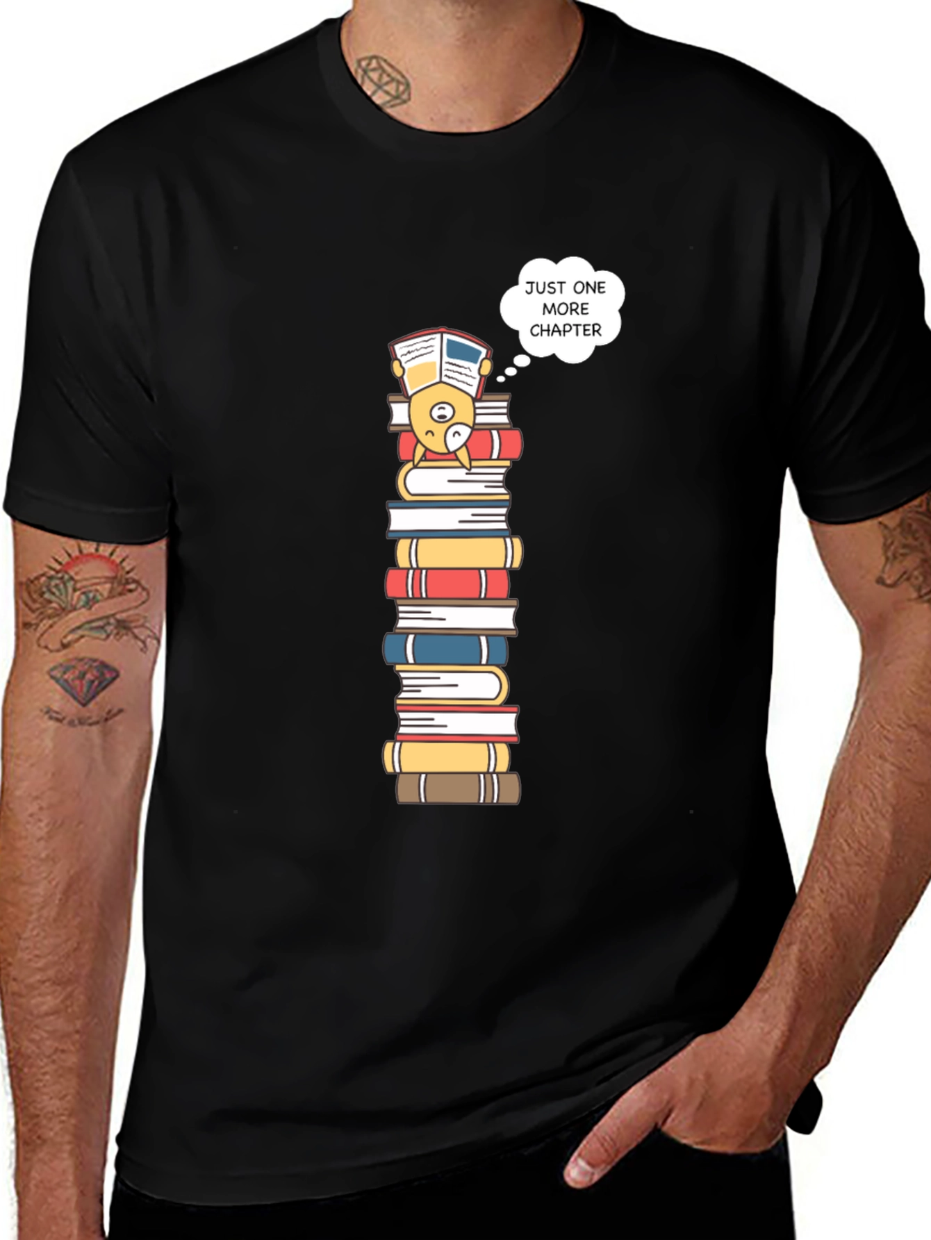 Just One More Chapter Black T-Shirt