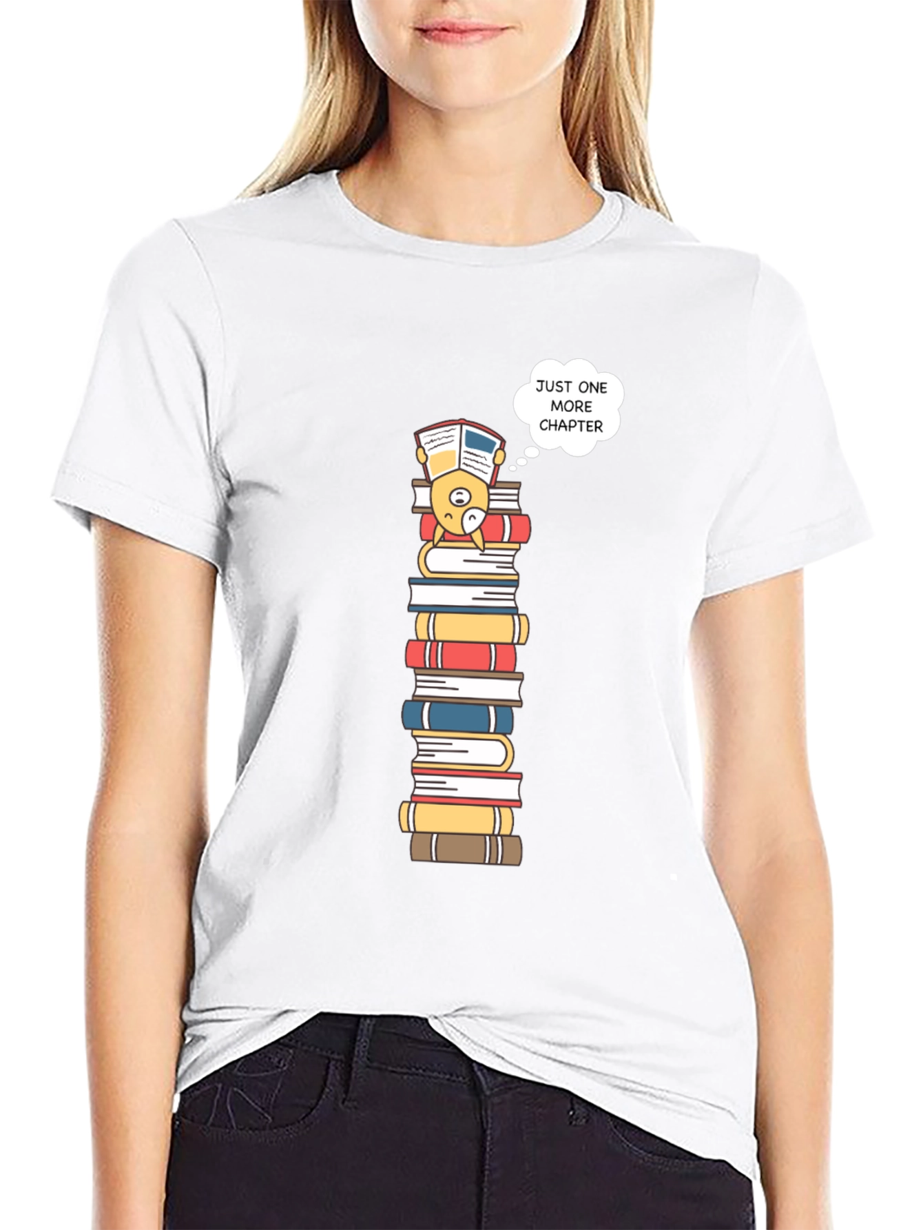 Just One More Chapter Black T-Shirt