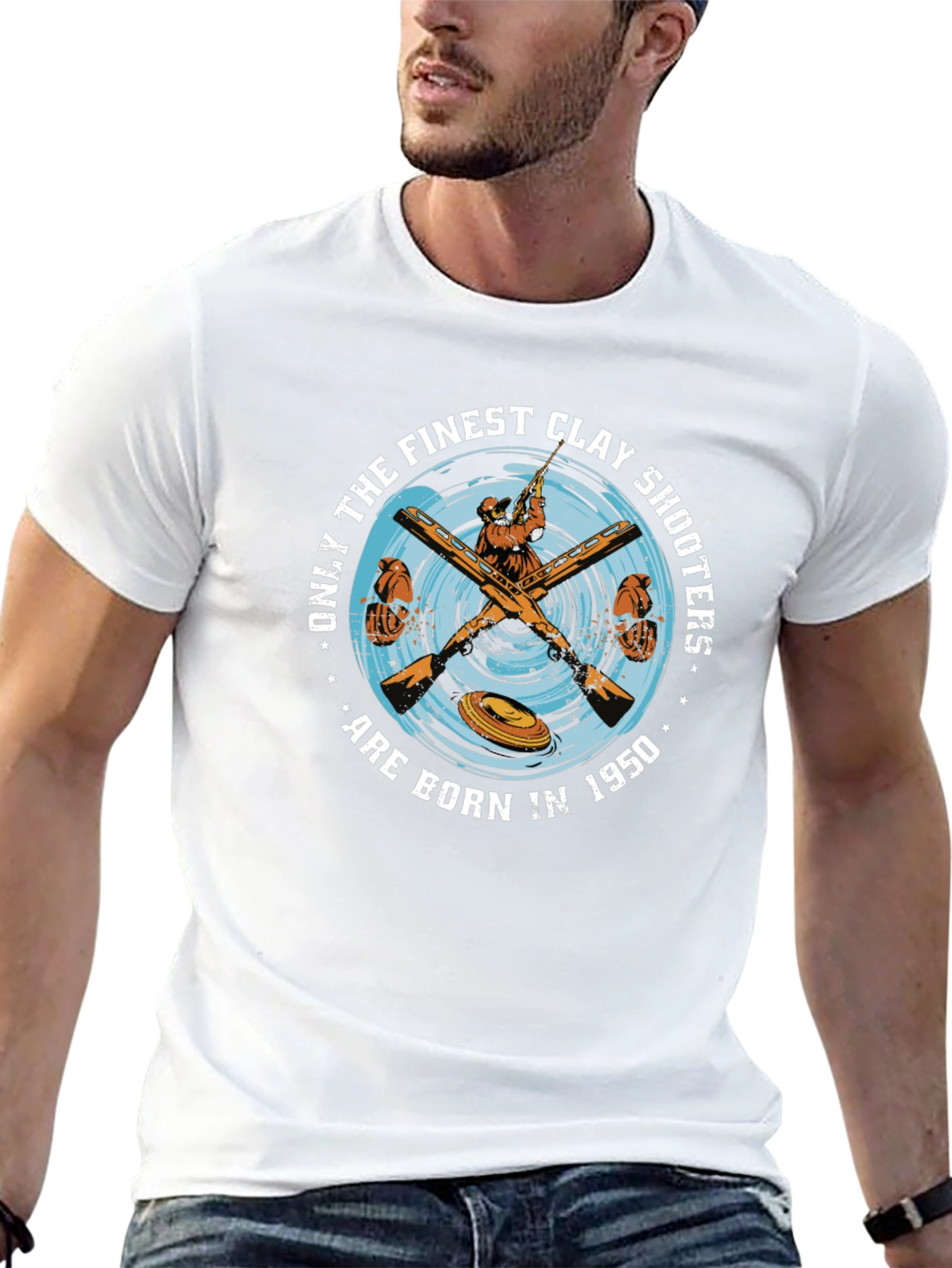 Finest Clay Shooters Tee - Born in 1950!