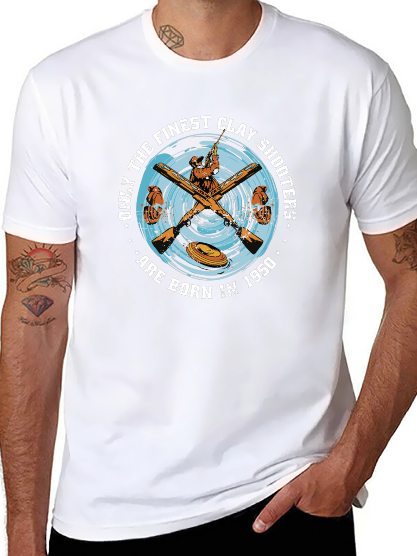 Finest Clay Shooters Tee - Born in 1950!