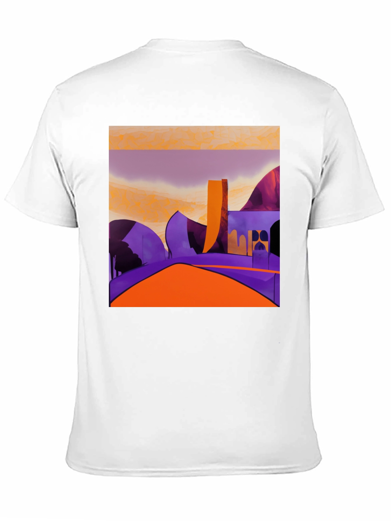 Abstract Landscape Graphic Tee - Modern Art Shirt