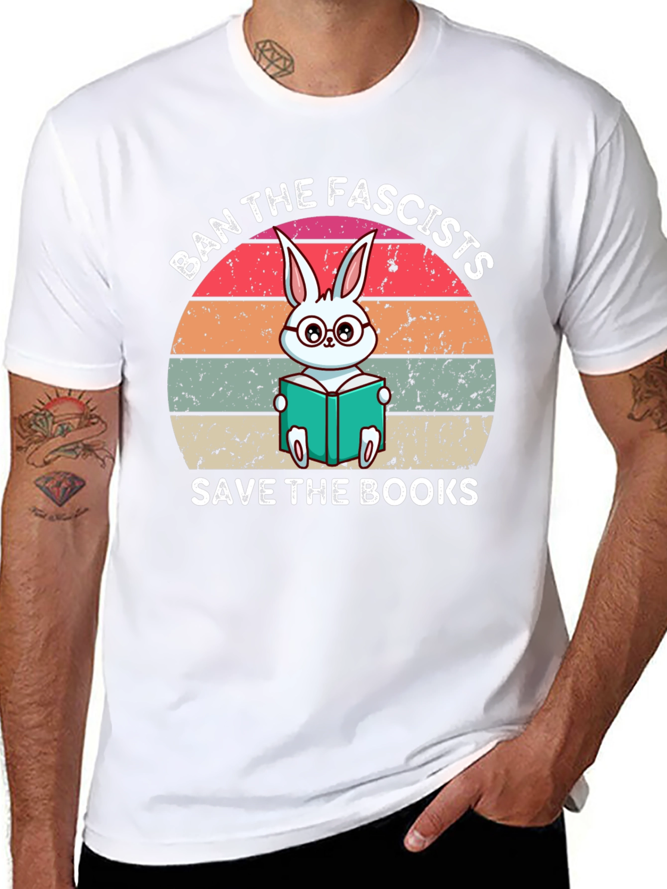 Ban Fascists Save Books T-Shirt