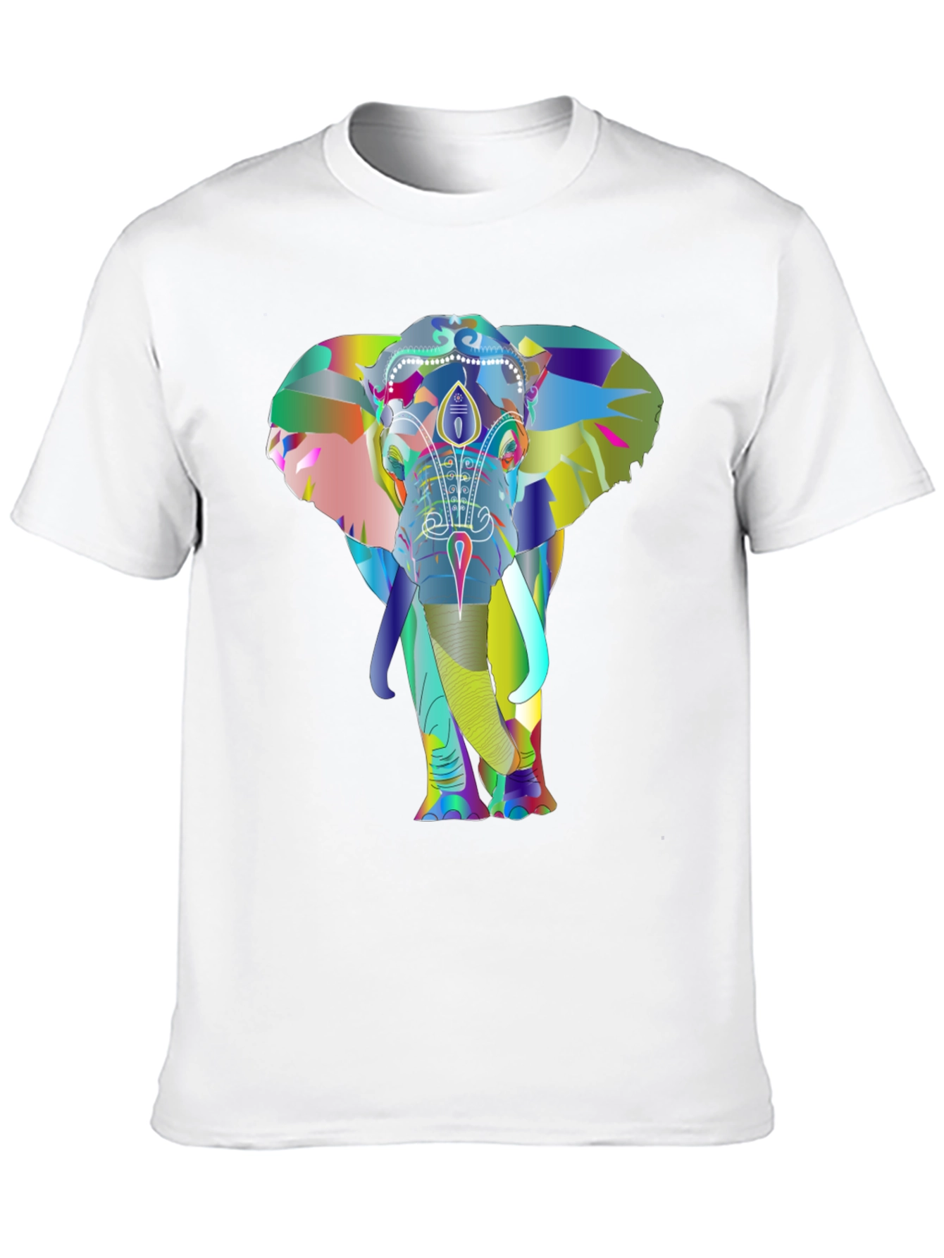 Elephant Graphic Print Tee - Unique Design