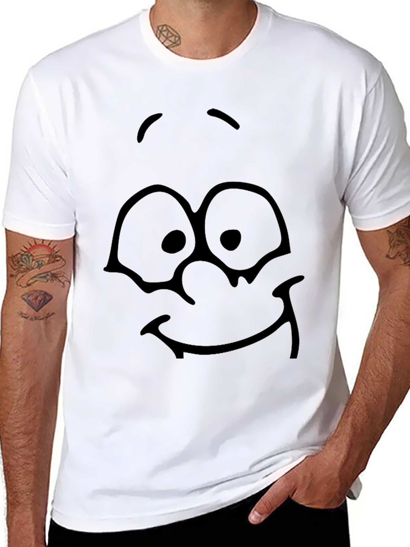 Funny Face Black T-Shirt