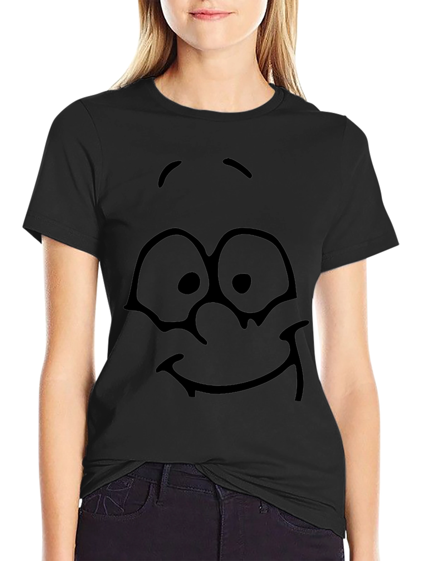 Funny Face Black T-Shirt