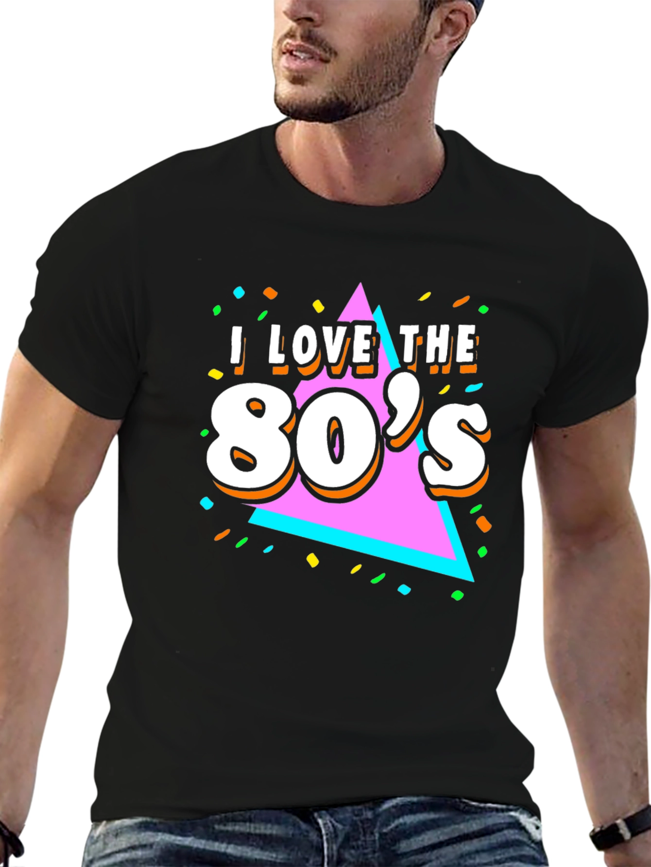 I Love The 80s Black T-Shirt