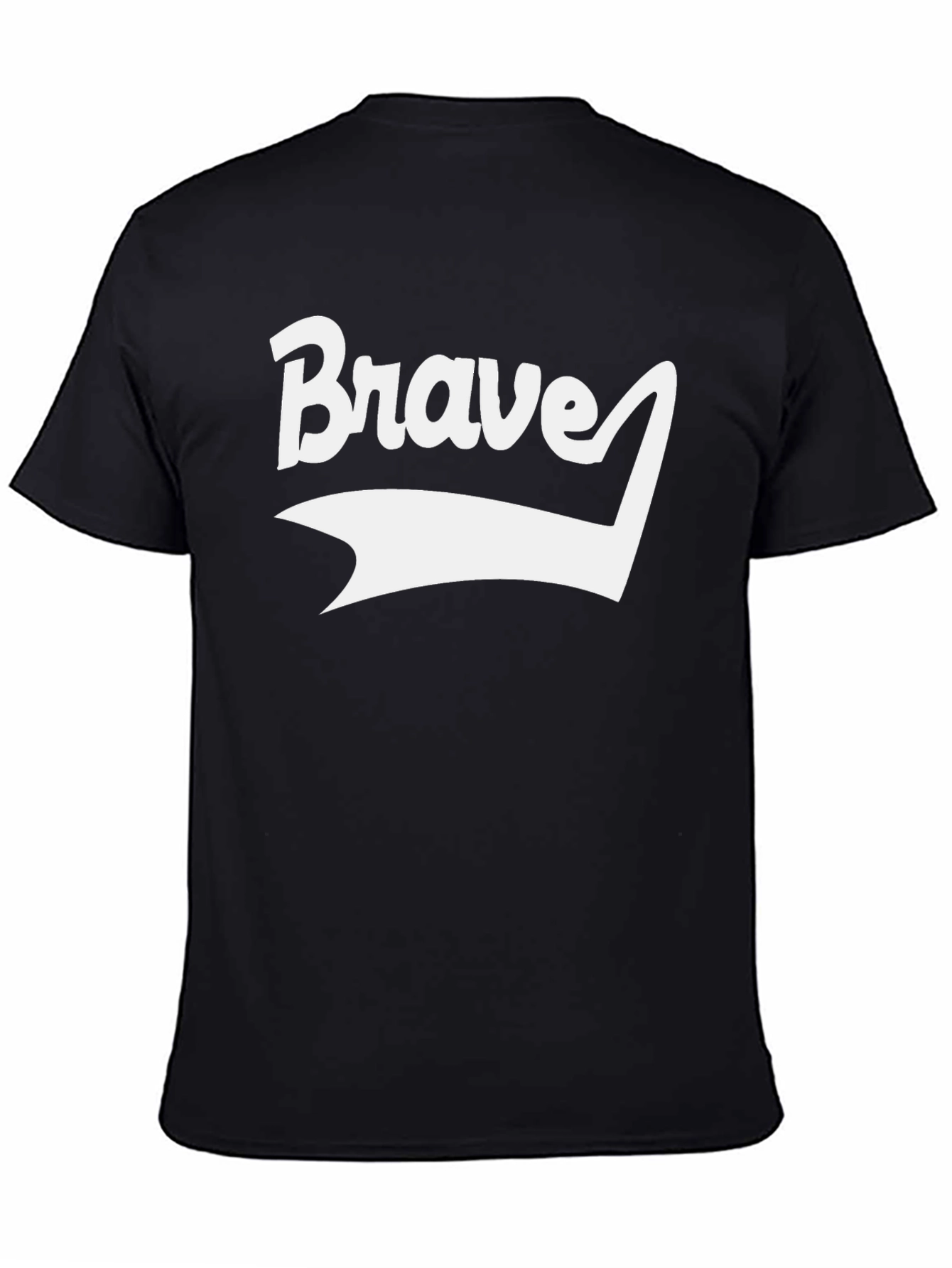 Brave Graphic Tee - Black Short Sleeve T-Shirt