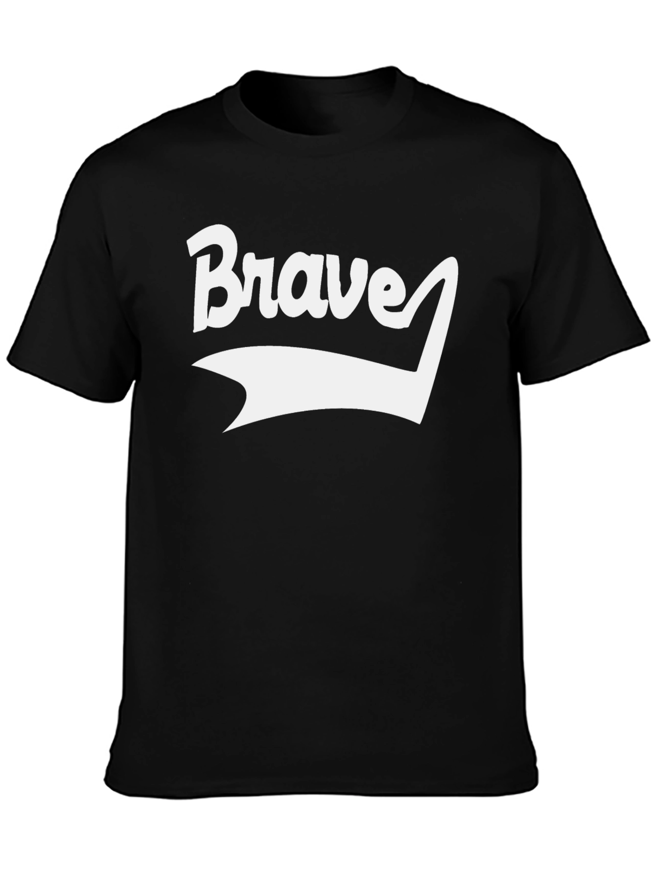 Brave Graphic Tee - Black Short Sleeve T-Shirt