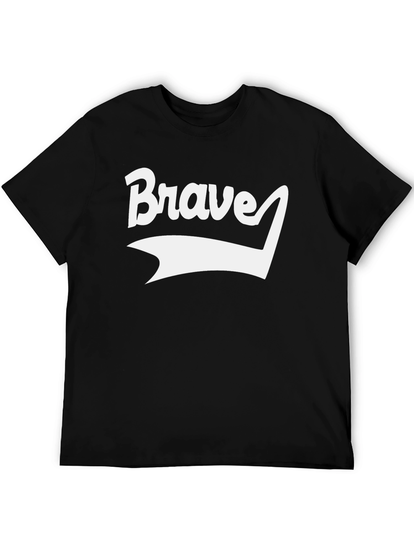 Brave Graphic Tee - Black Short Sleeve T-Shirt