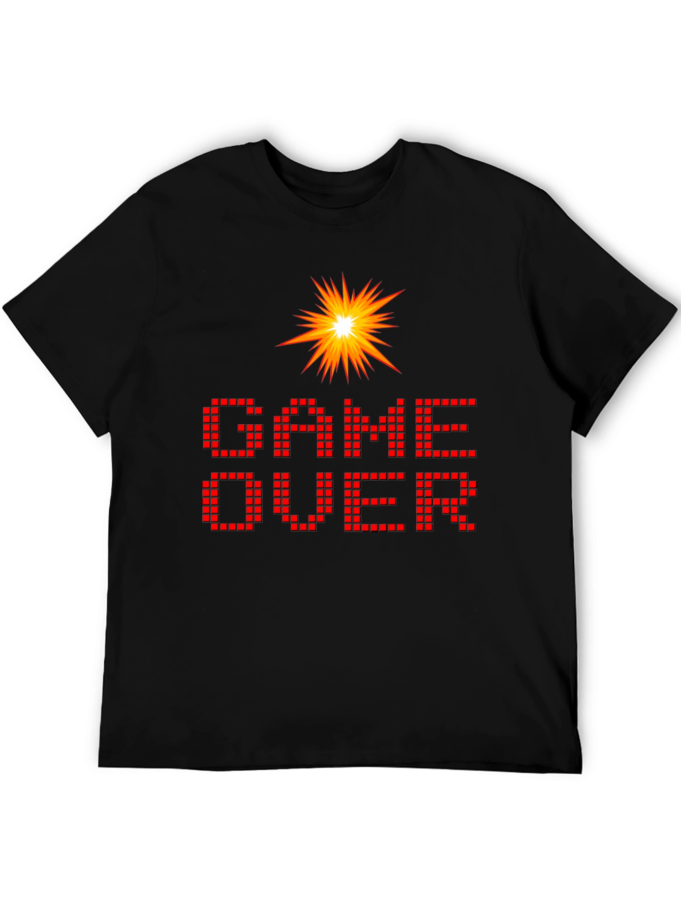 Game Over Black Graphic T-Shirt