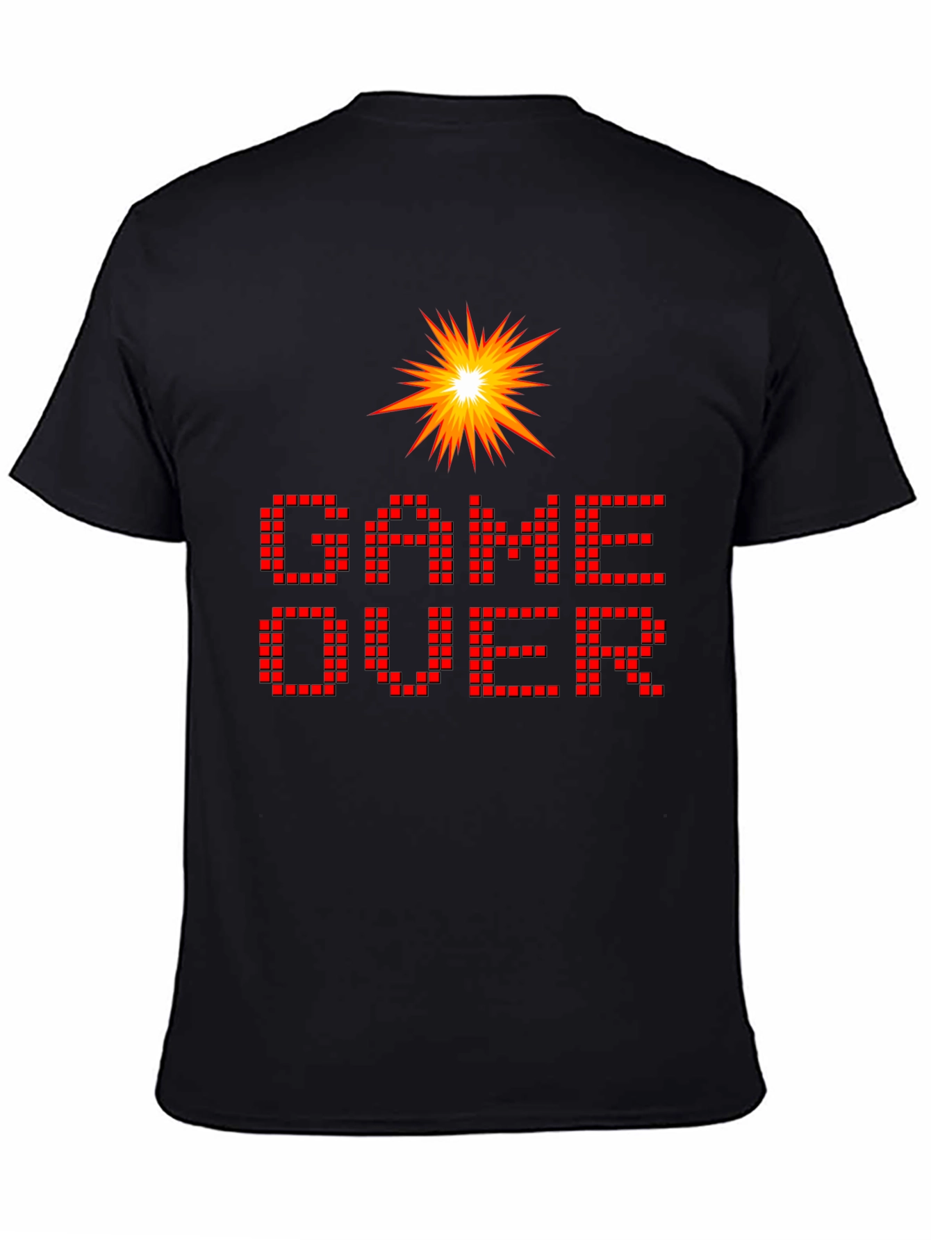 Game Over Black Graphic T-Shirt