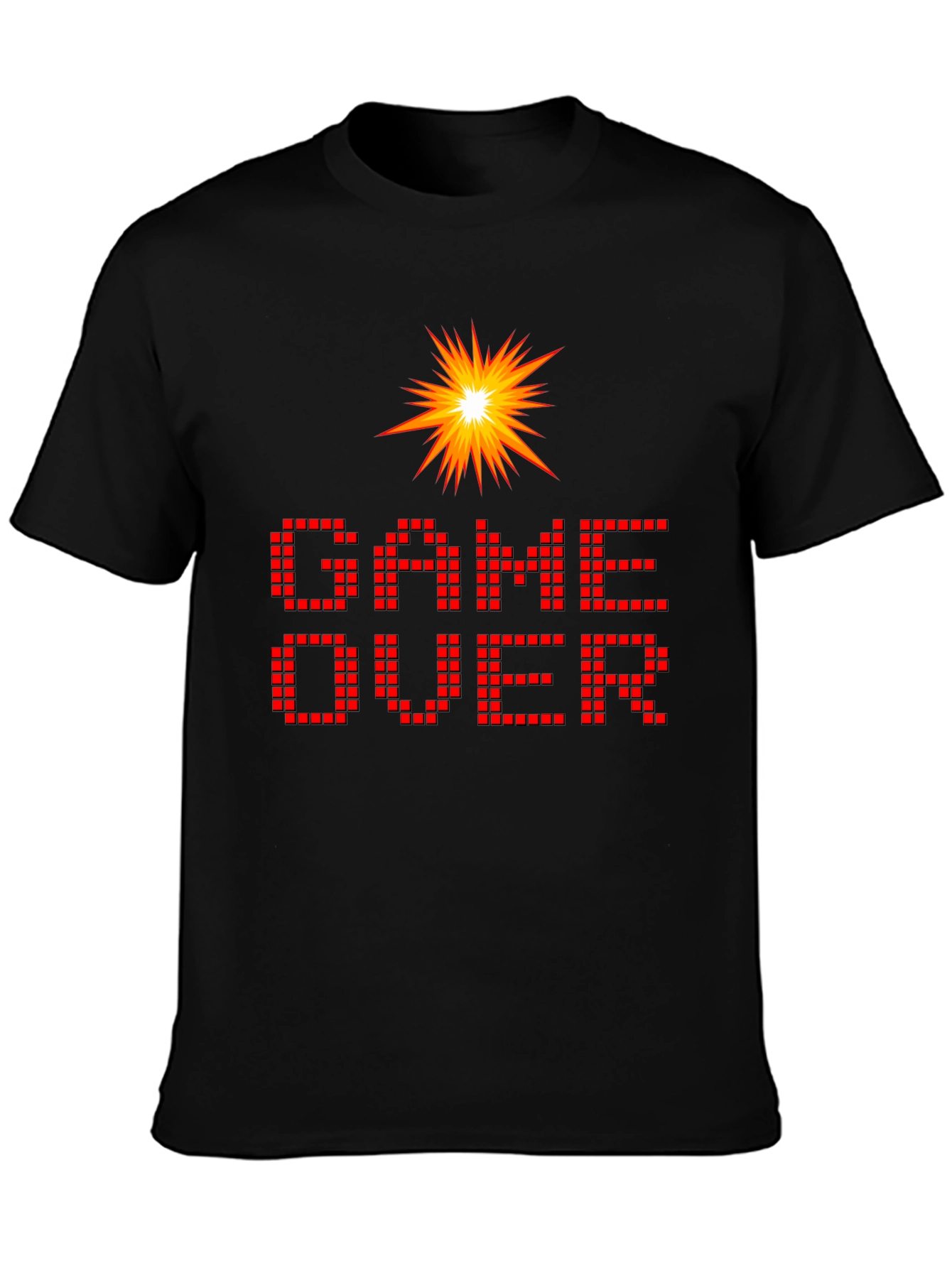 Game Over Black Graphic T-Shirt