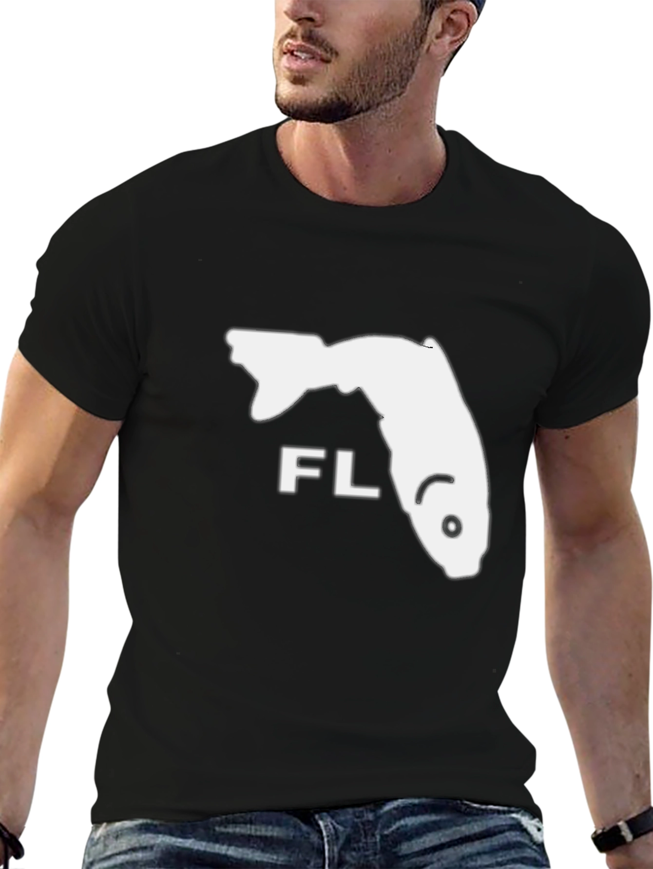 Florida Fish Graphic Tee - Black