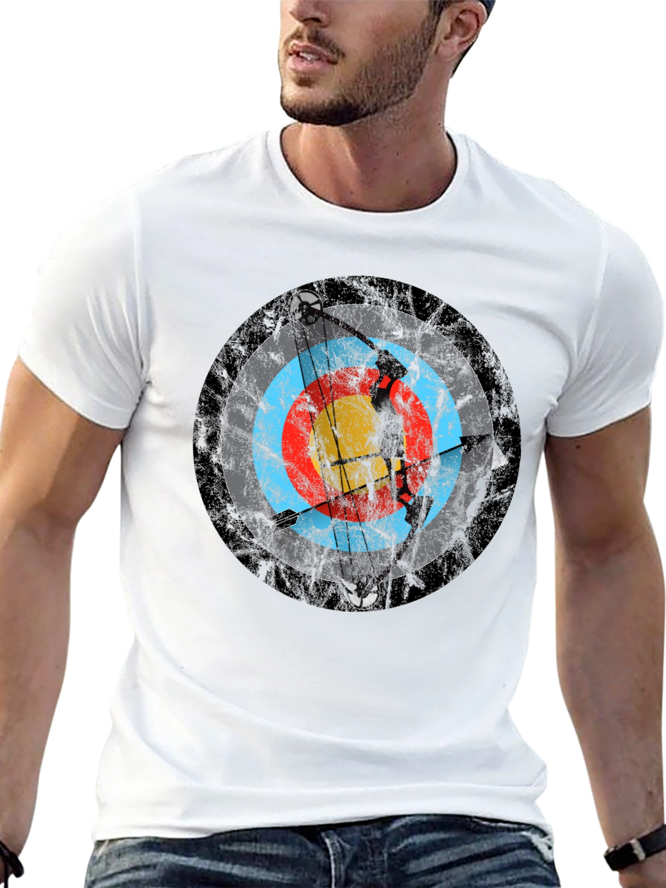 Archery Target T-Shirt - Black