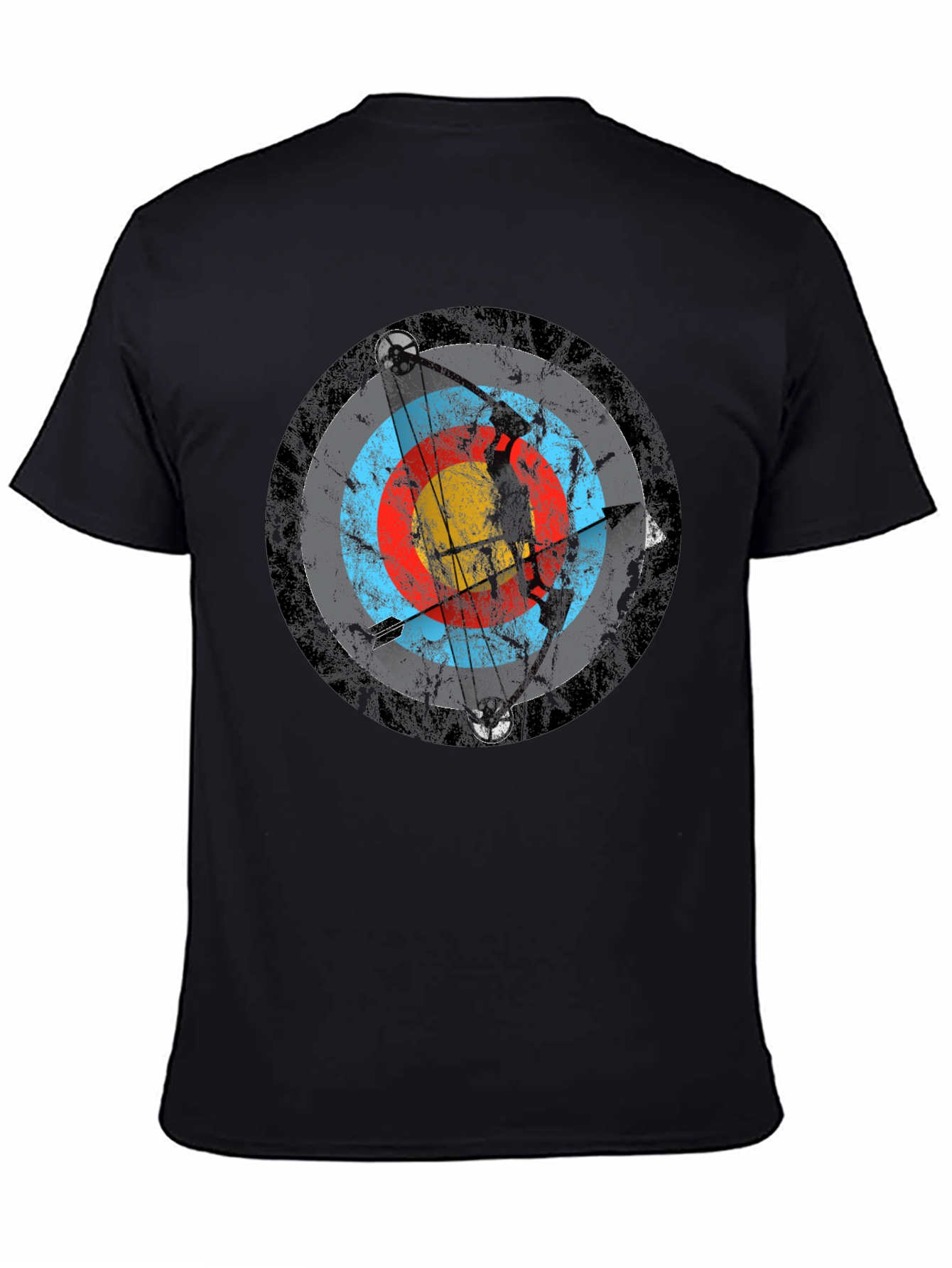 Archery Target T-Shirt - Black