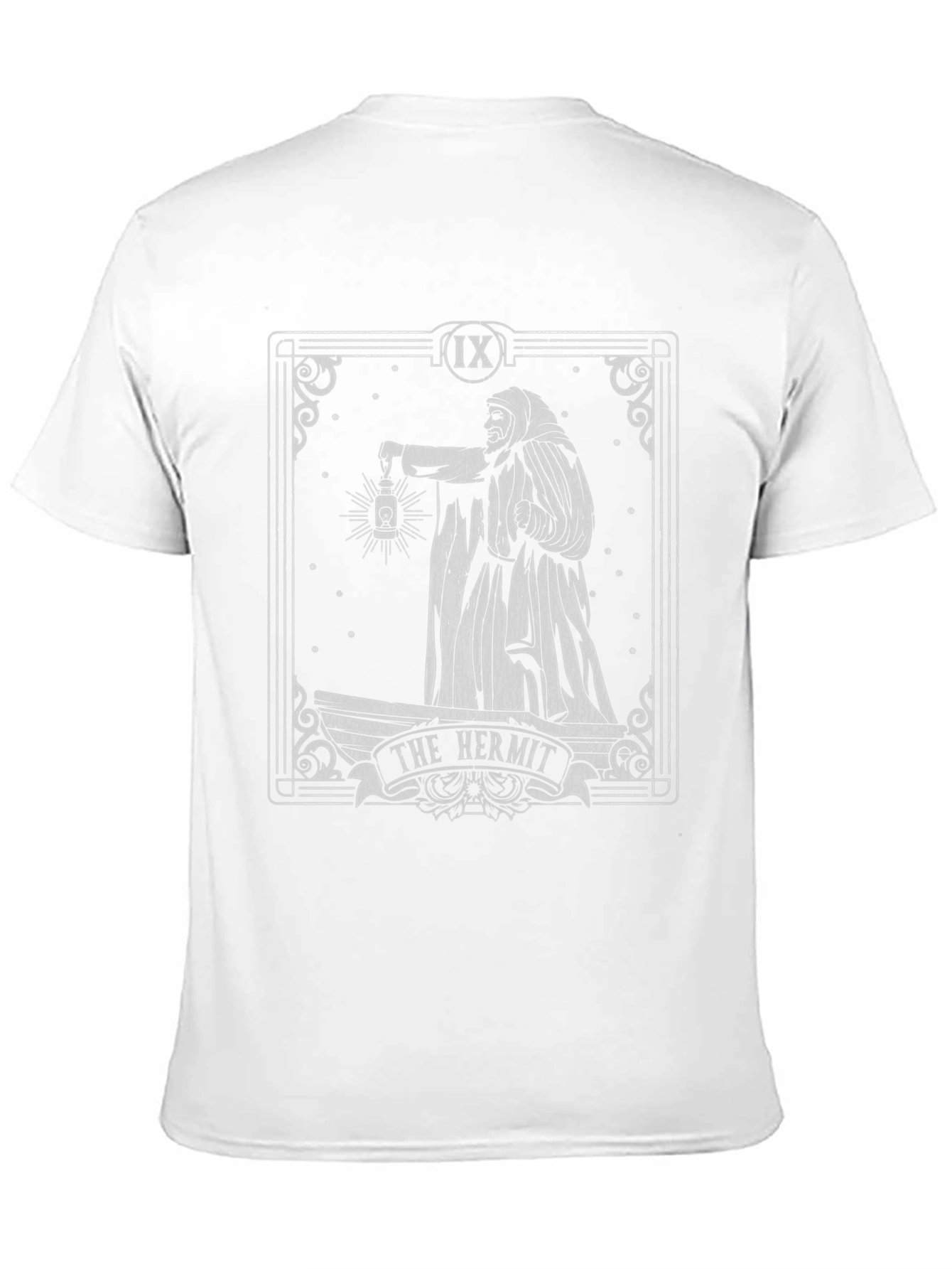 The Hermit Tarot Card T-Shirt - Gothic Style