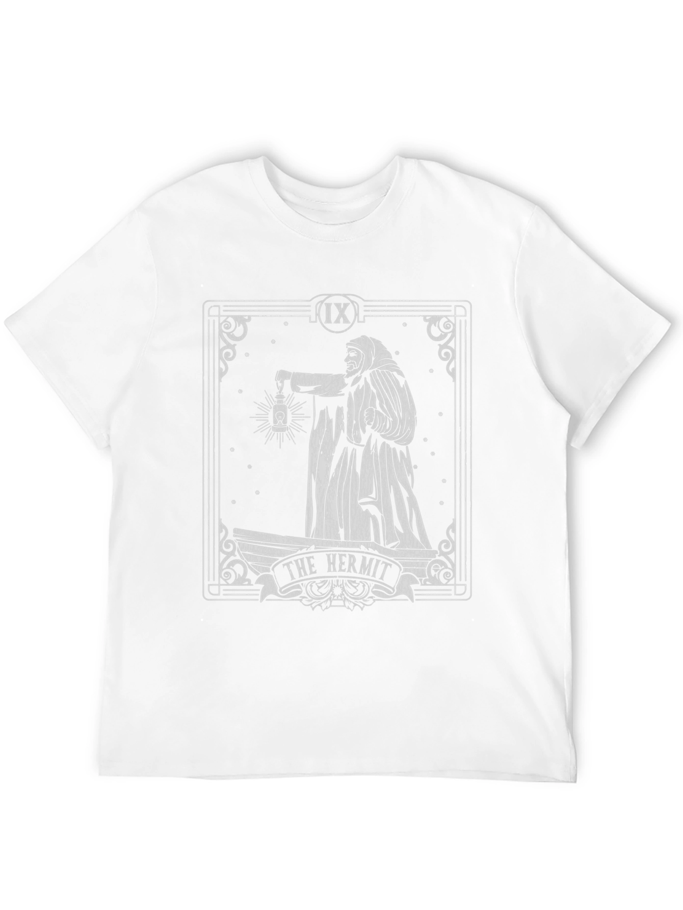The Hermit Tarot Card T-Shirt - Gothic Style