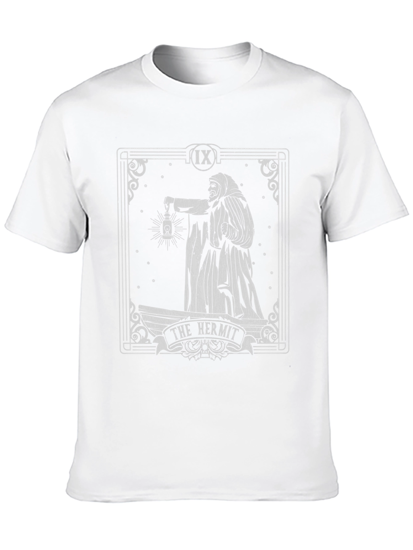 The Hermit Tarot Card T-Shirt - Gothic Style