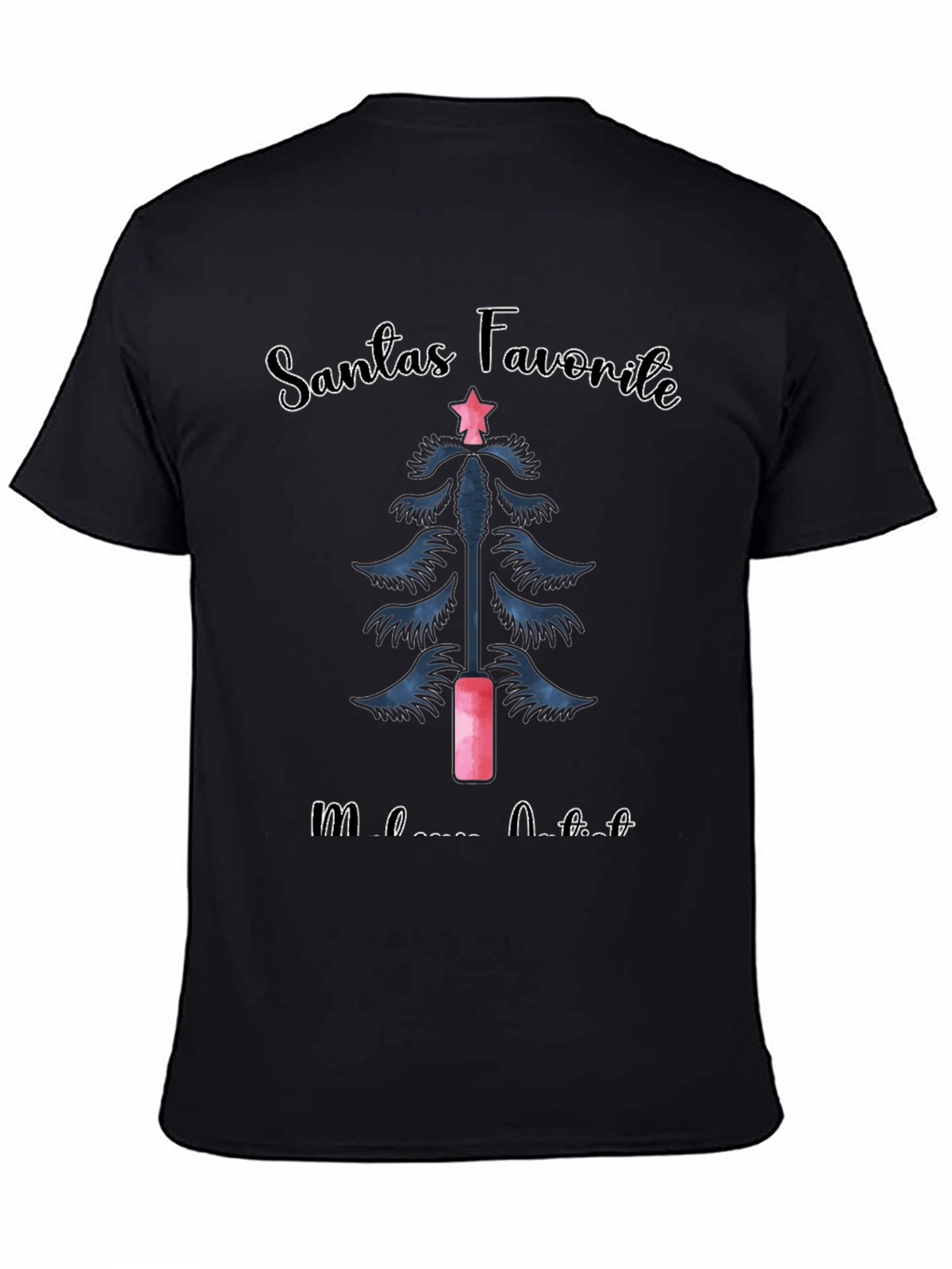 Santas Favorite Mascara Artist Christmas T-Shirt