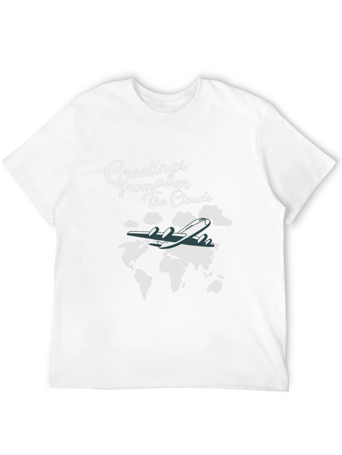 Greetings From Over The Clouds Graphic T-Shirt