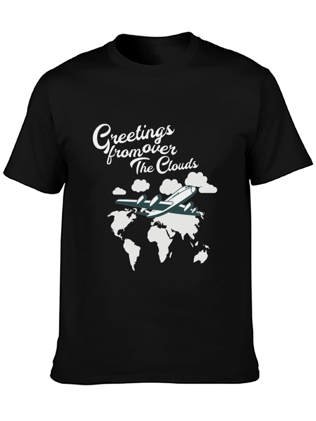 Greetings From Over The Clouds Graphic T-Shirt