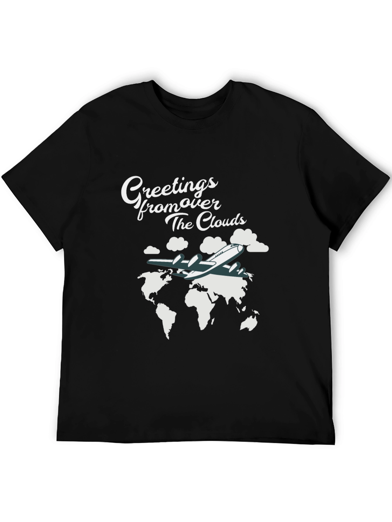 Greetings From Over The Clouds Graphic T-Shirt