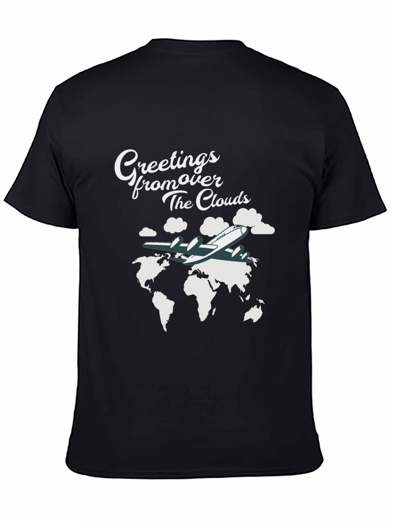 Greetings From Over The Clouds Graphic T-Shirt